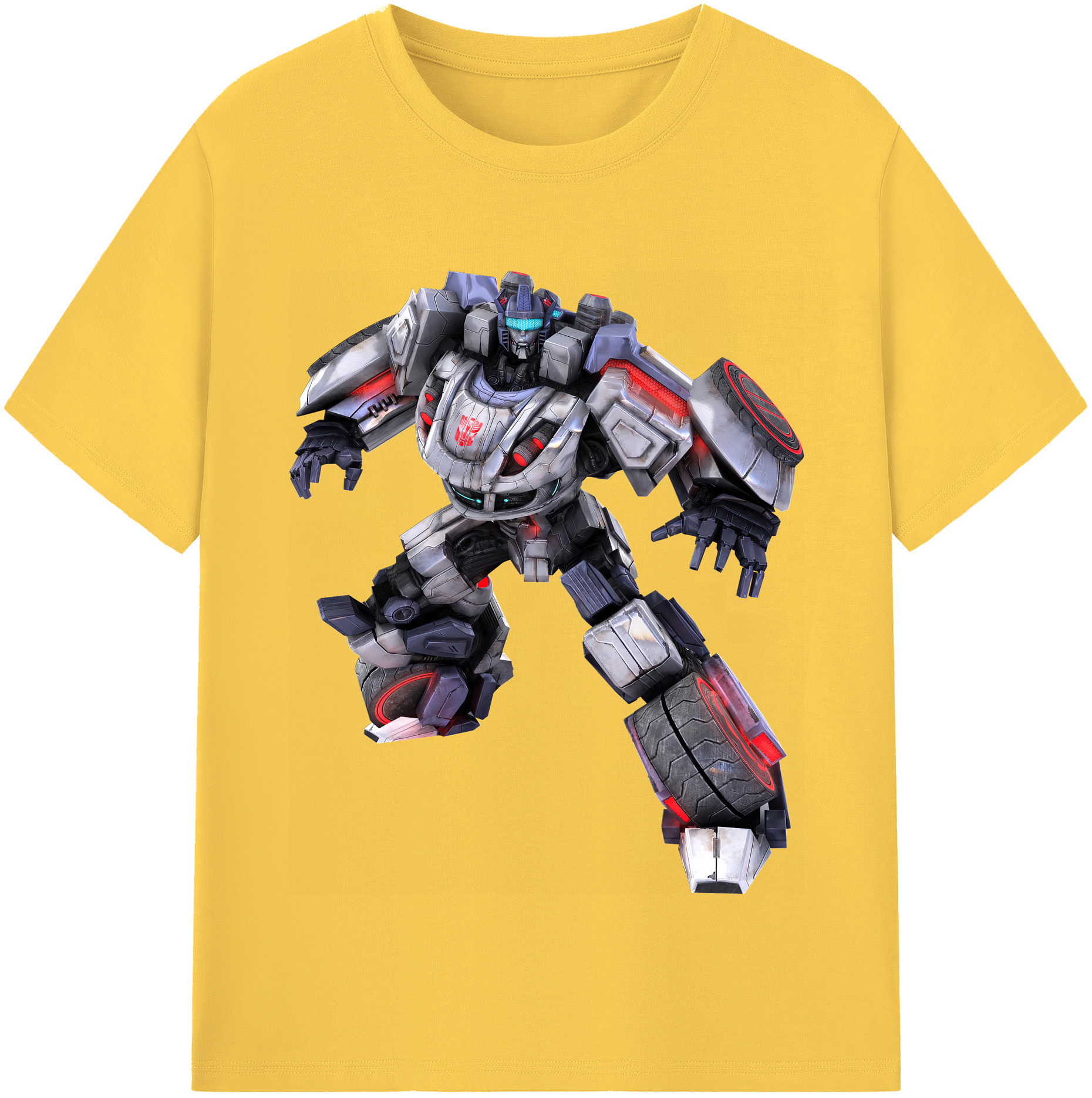 （画像用） Transformers トランスフォーマー 綿100％半袖Tシャツ（フロントプリント）