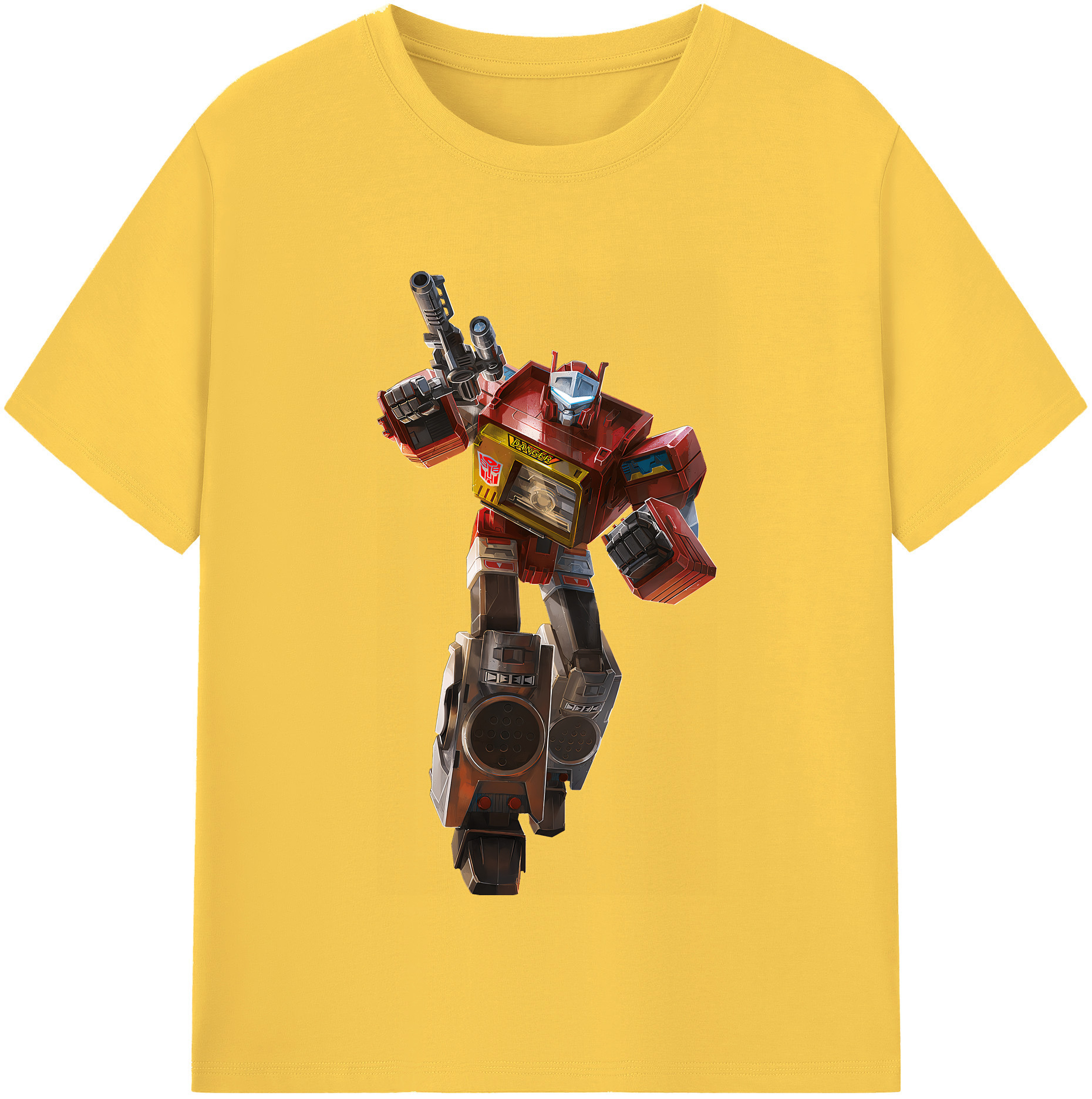 （画像用） Transformers トランスフォーマー 綿100％半袖Tシャツ（フロントプリント）