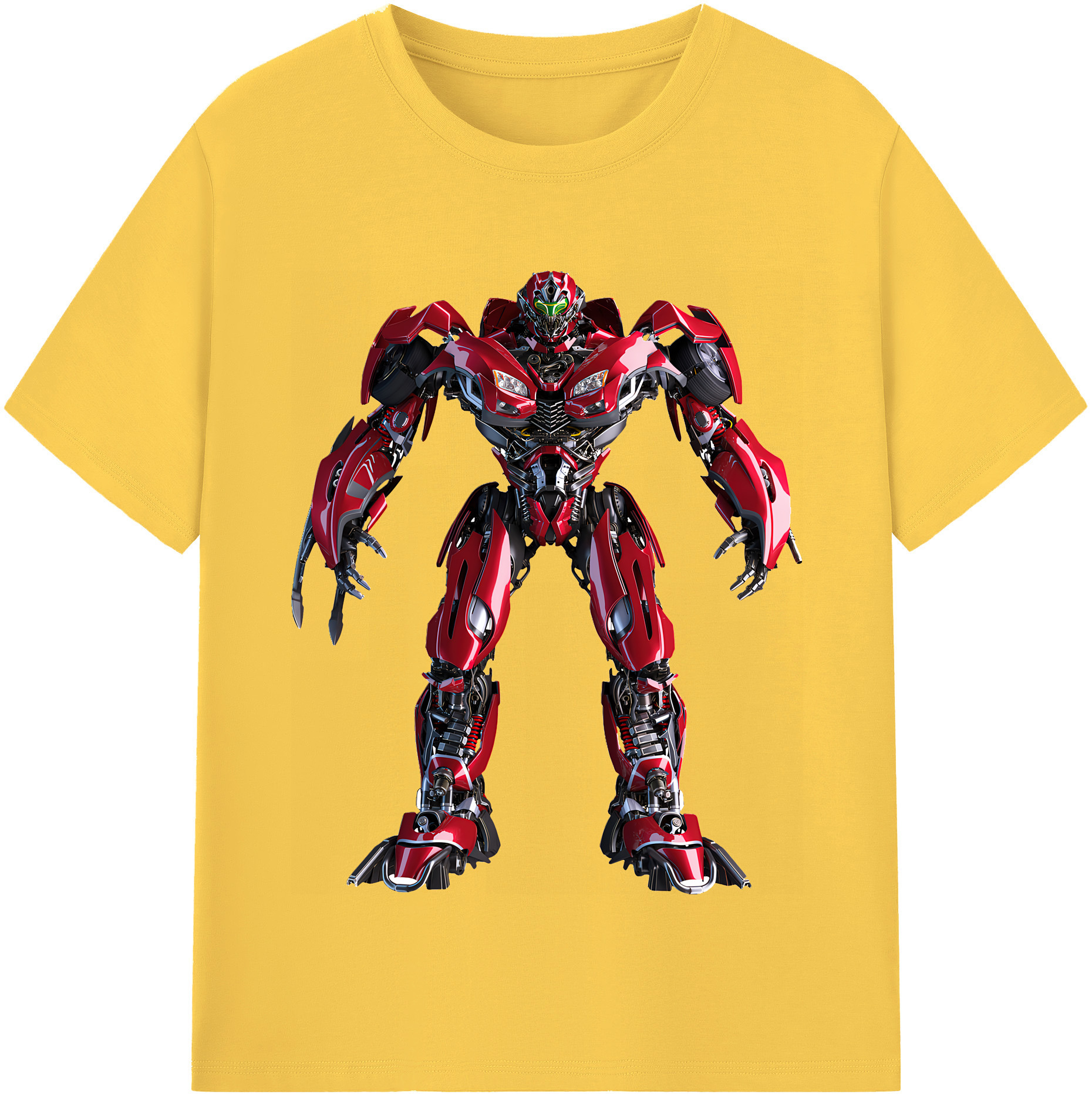 （画像用） Transformers トランスフォーマー 綿100％半袖Tシャツ（フロントプリント）