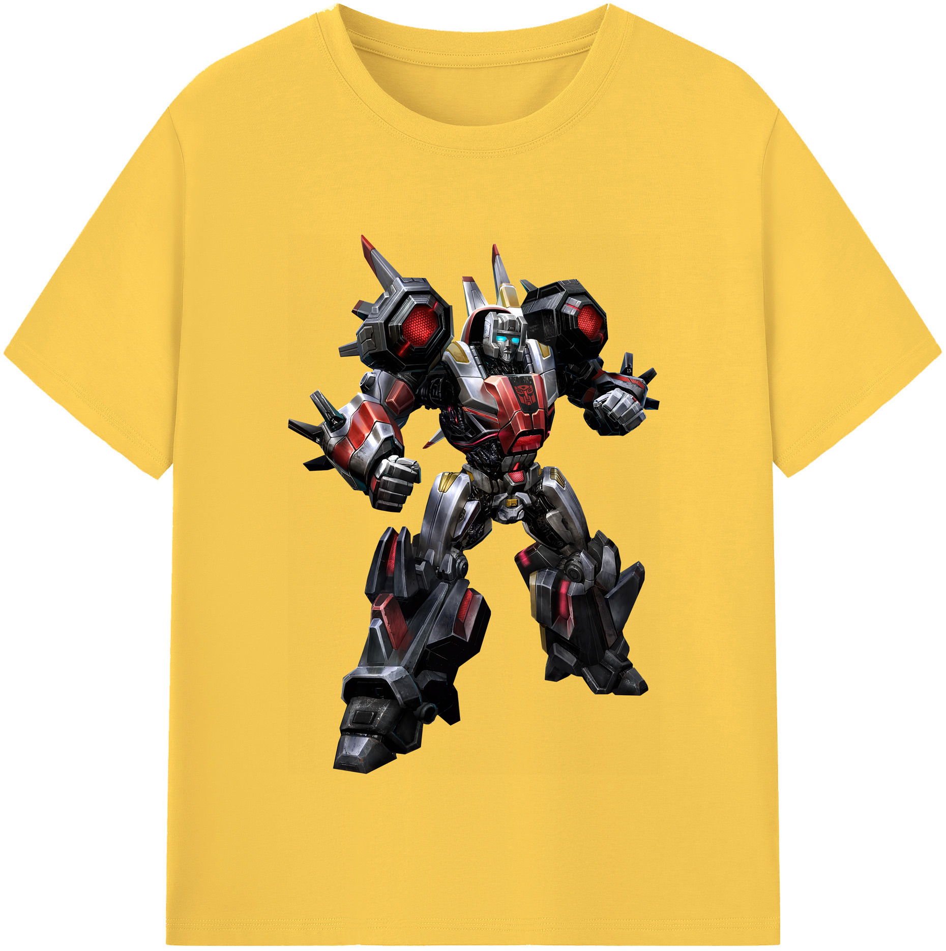 （画像用） Transformers トランスフォーマー 綿100％半袖Tシャツ（フロントプリント）