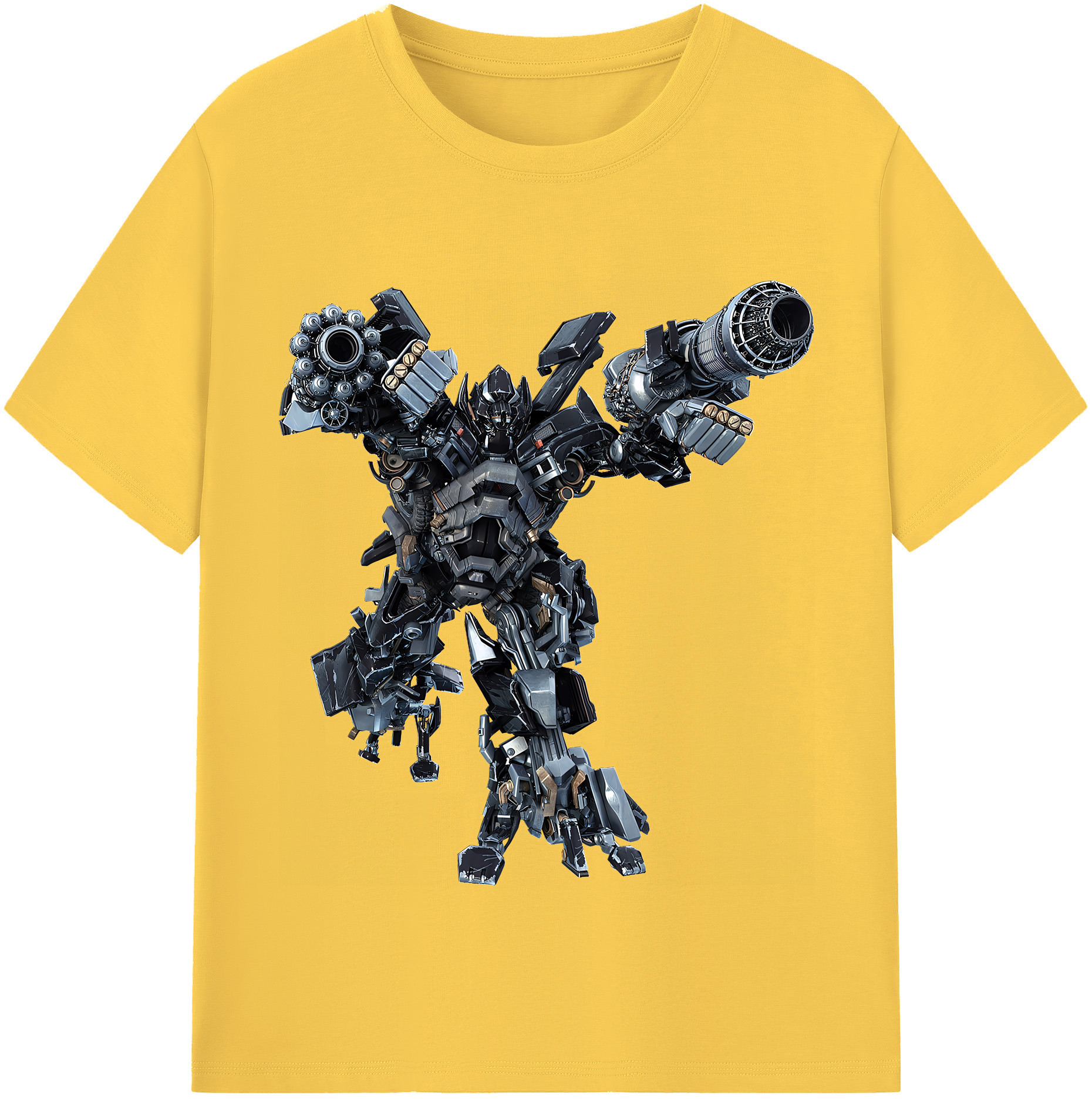 （画像用） Transformers トランスフォーマー 綿100％半袖Tシャツ（フロントプリント）