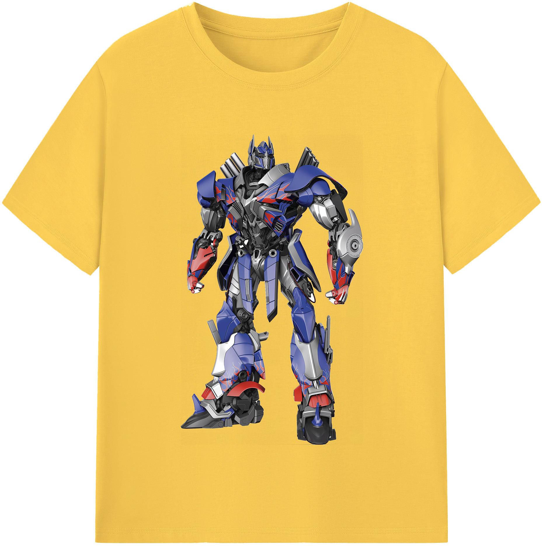 （画像用） Transformers トランスフォーマー 綿100％半袖Tシャツ（フロントプリント）
