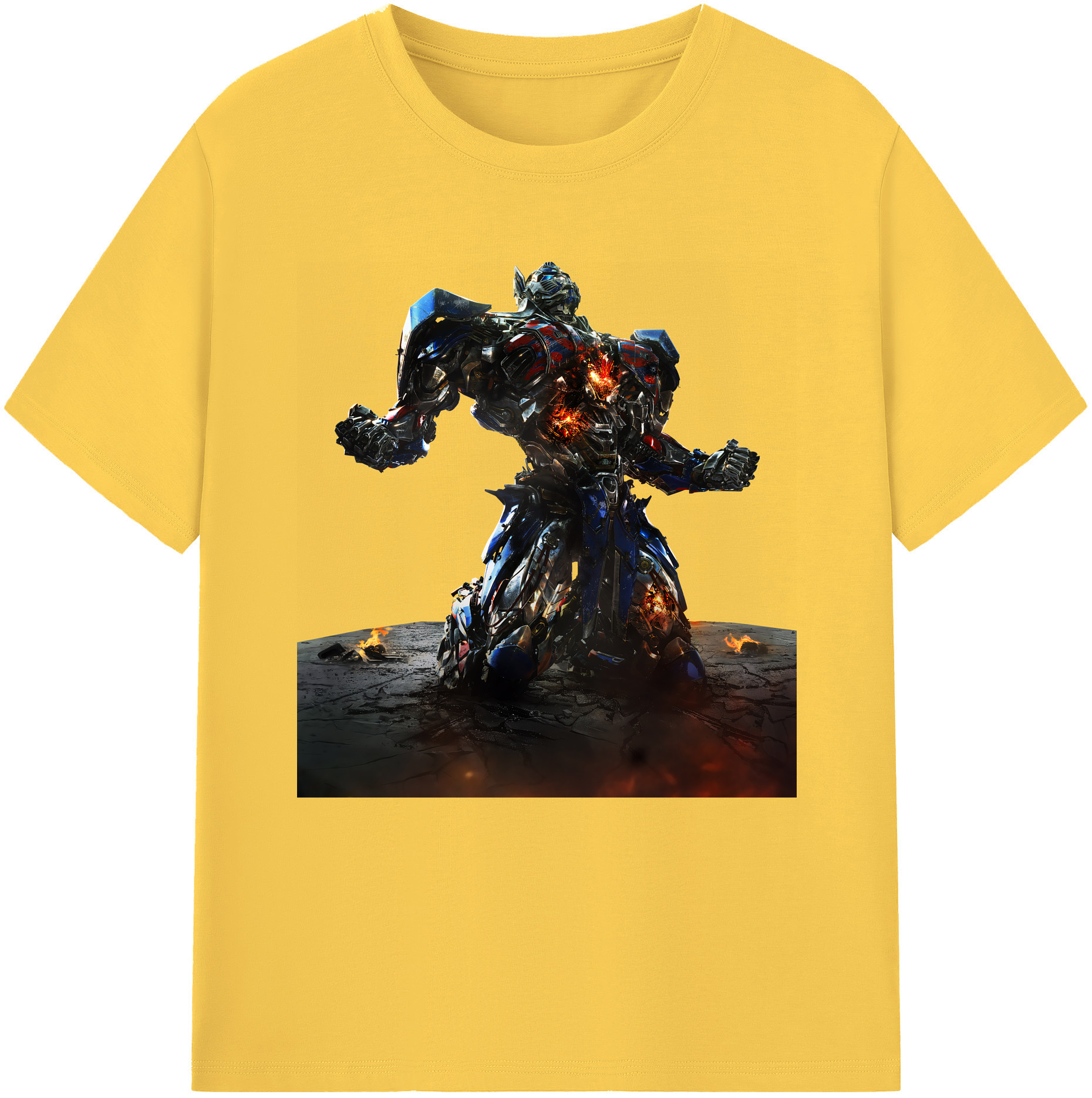（画像用） Transformers トランスフォーマー 綿100％半袖Tシャツ（フロントプリント）