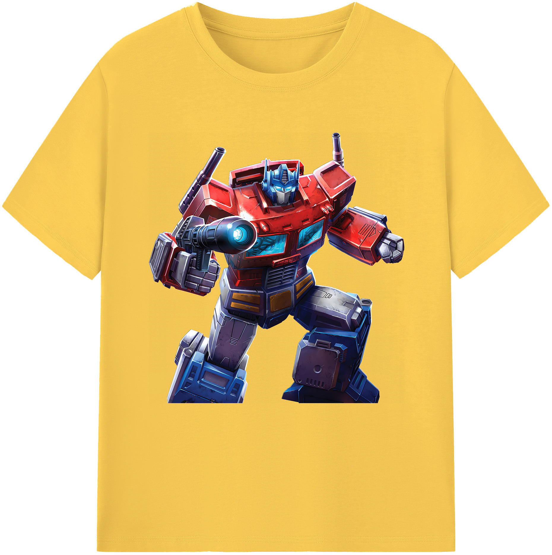 （画像用） Transformers トランスフォーマー 綿100％半袖Tシャツ（フロントプリント）