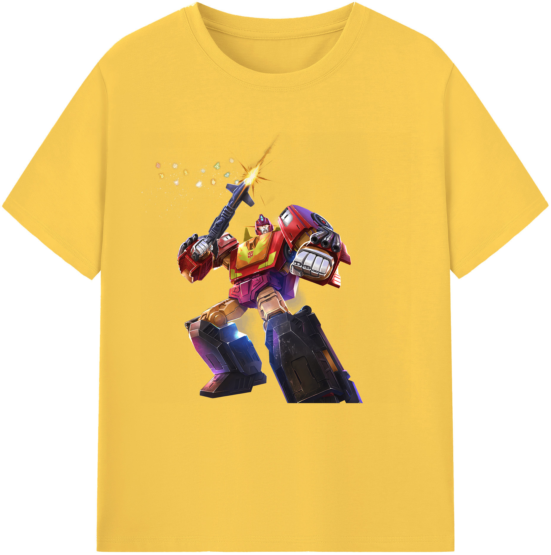 （画像用） Transformers トランスフォーマー 綿100％半袖Tシャツ（フロントプリント）