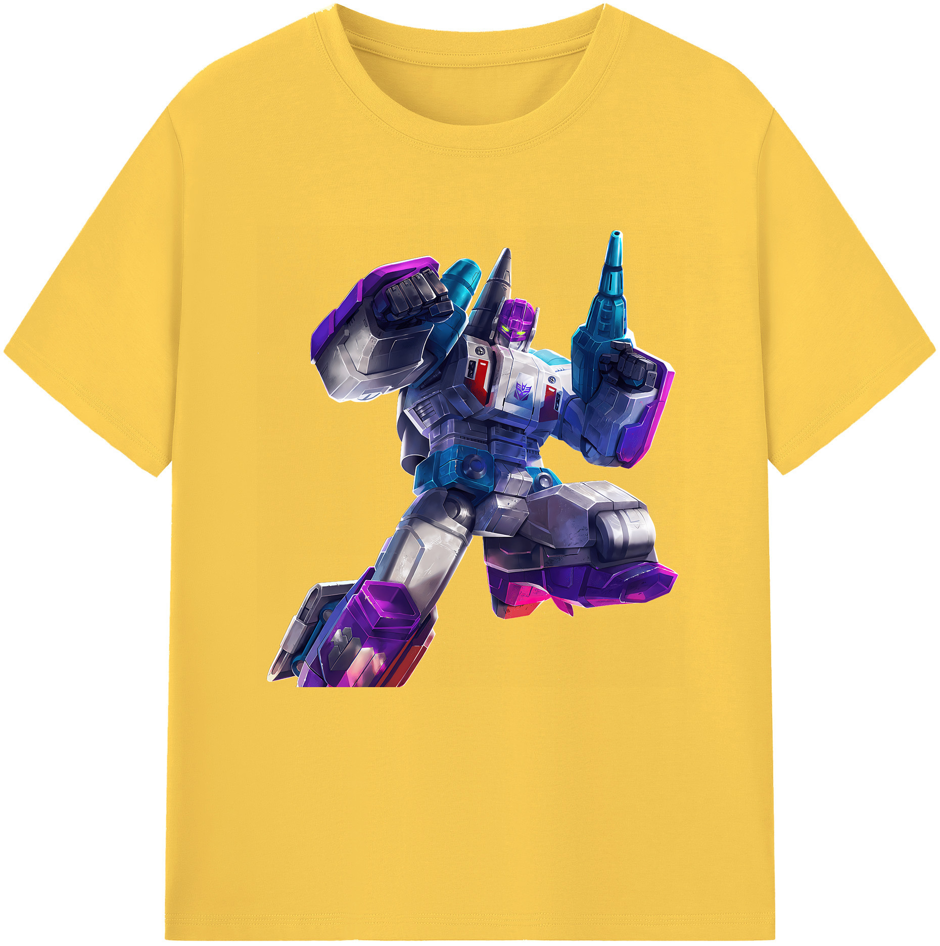 （画像用） Transformers トランスフォーマー 綿100％半袖Tシャツ（フロントプリント）