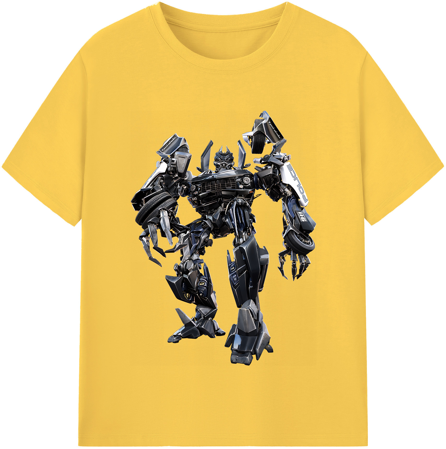 （画像用） Transformers トランスフォーマー 綿100％半袖Tシャツ（フロントプリント）