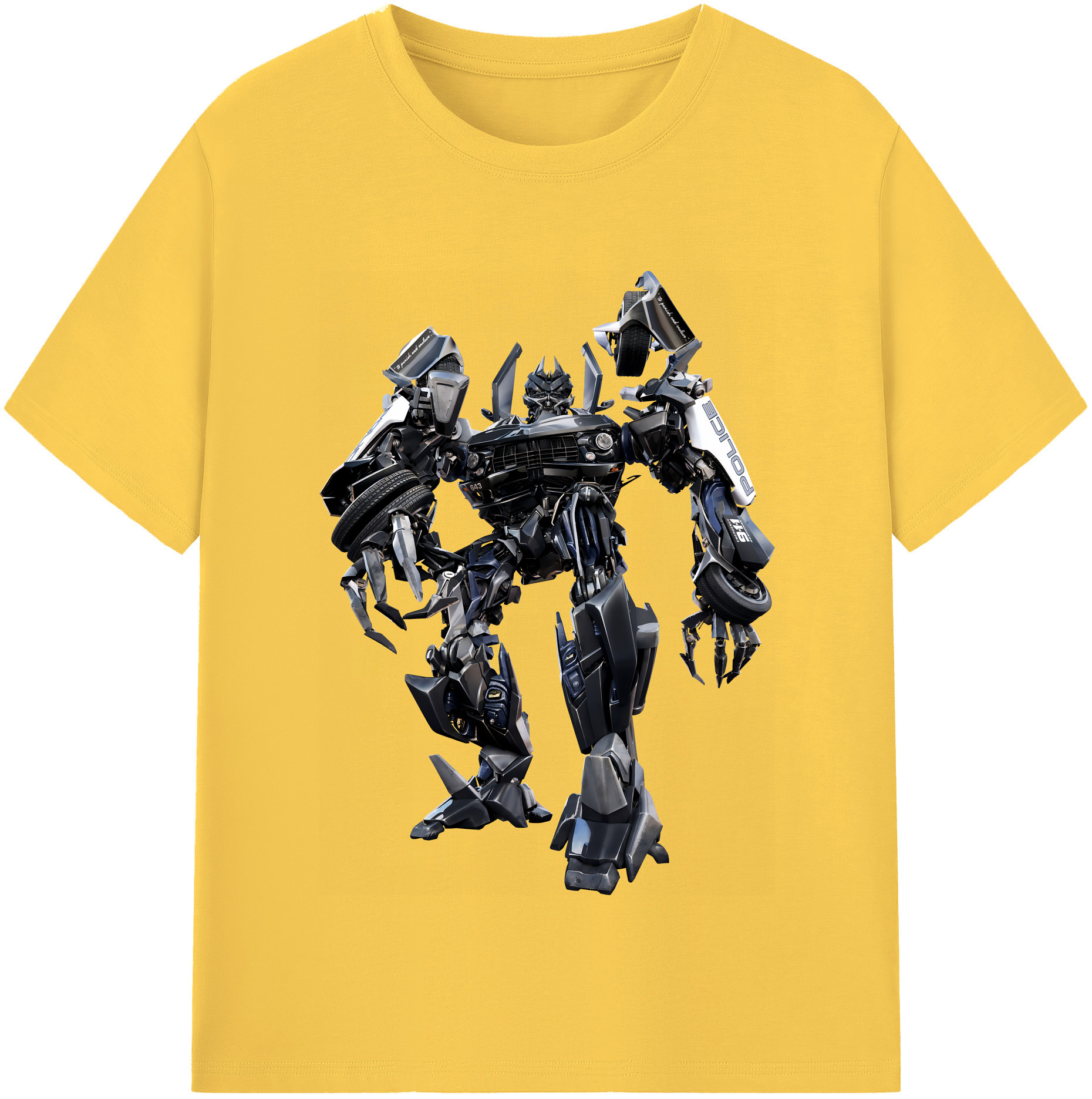 （画像用） Transformers トランスフォーマー 綿100％半袖Tシャツ（フロントプリント）