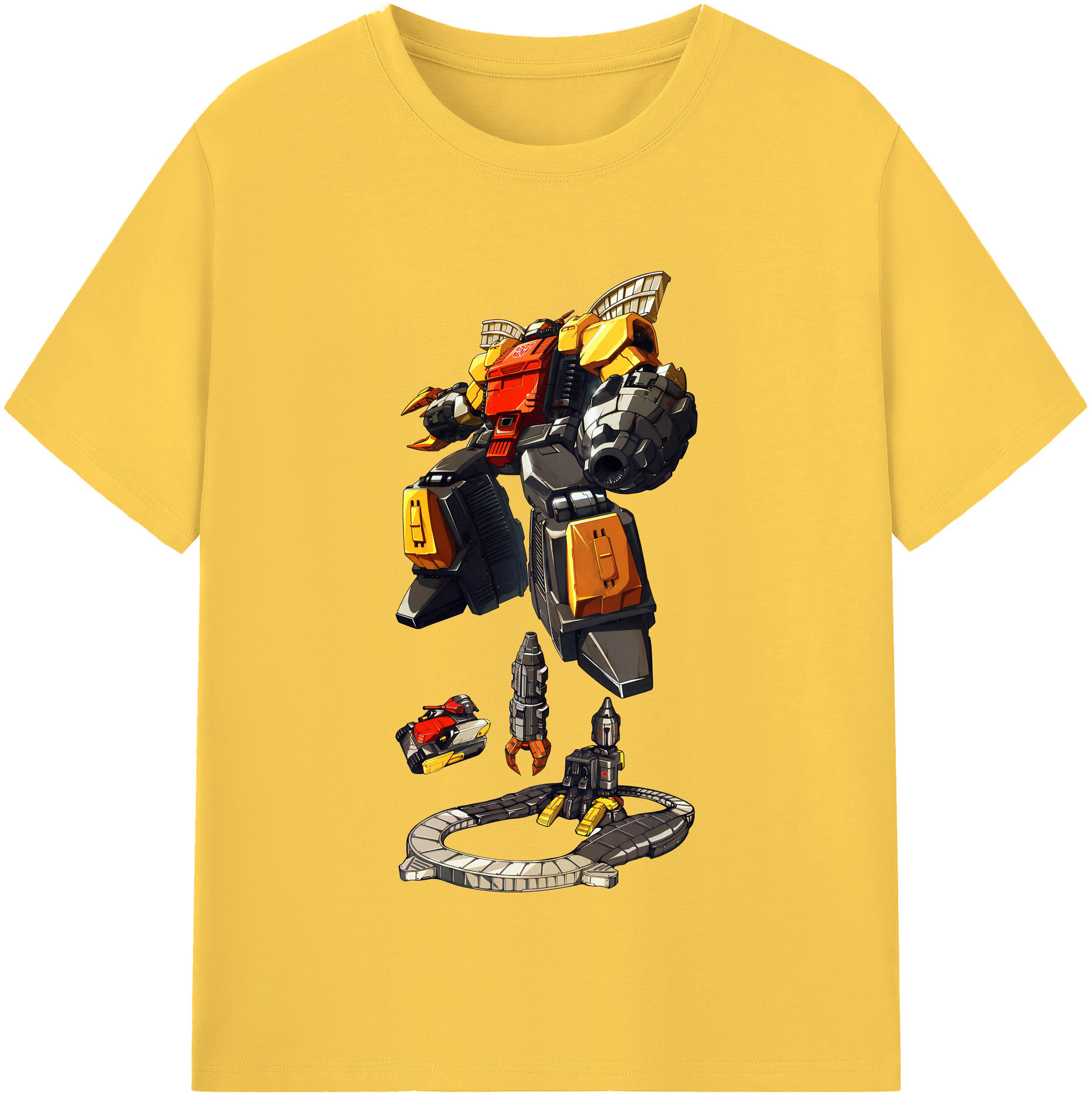 （画像用） Transformers トランスフォーマー 綿100％半袖Tシャツ（フロントプリント）