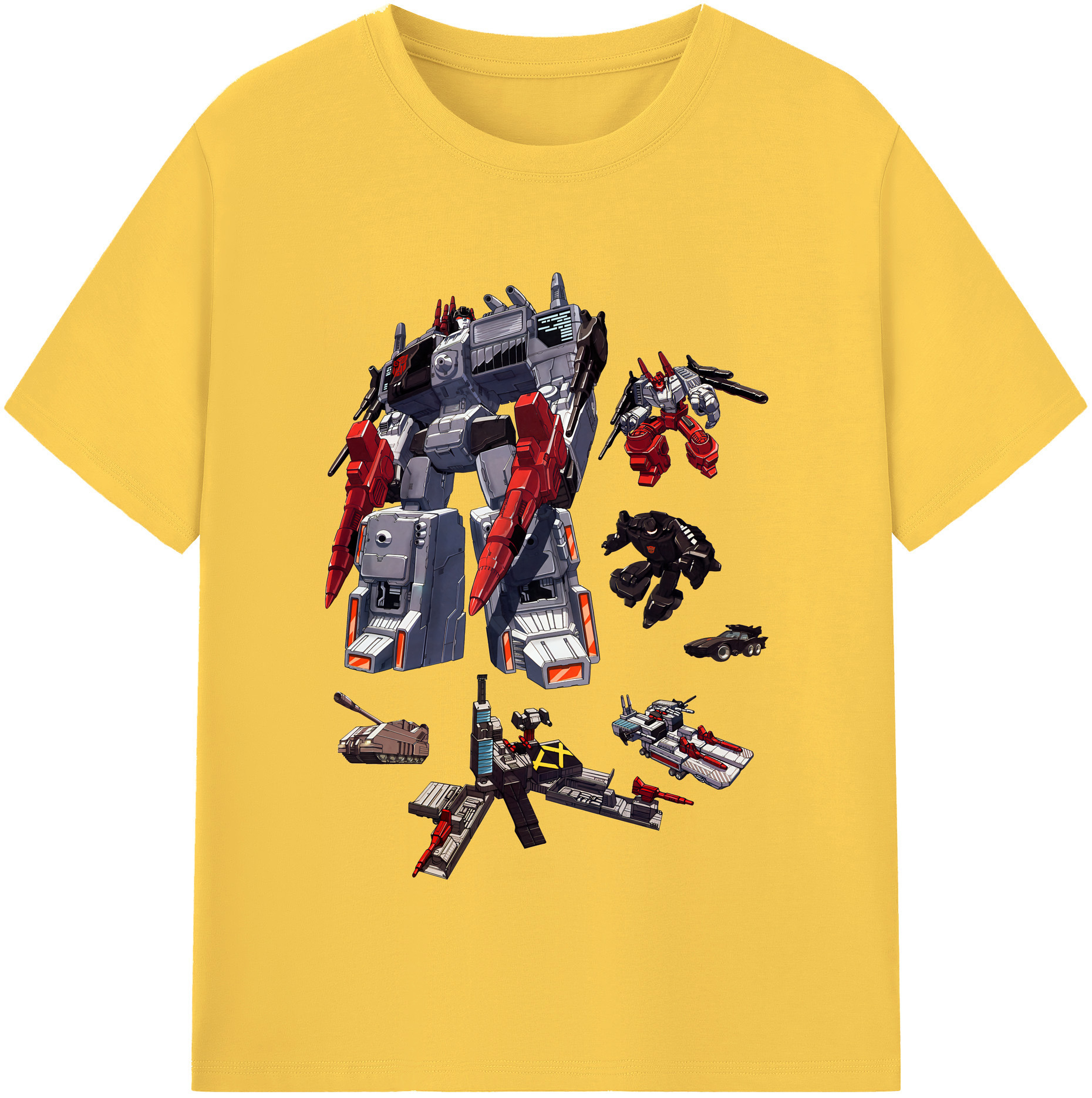 （画像用） Transformers トランスフォーマー 綿100％半袖Tシャツ（フロントプリント）