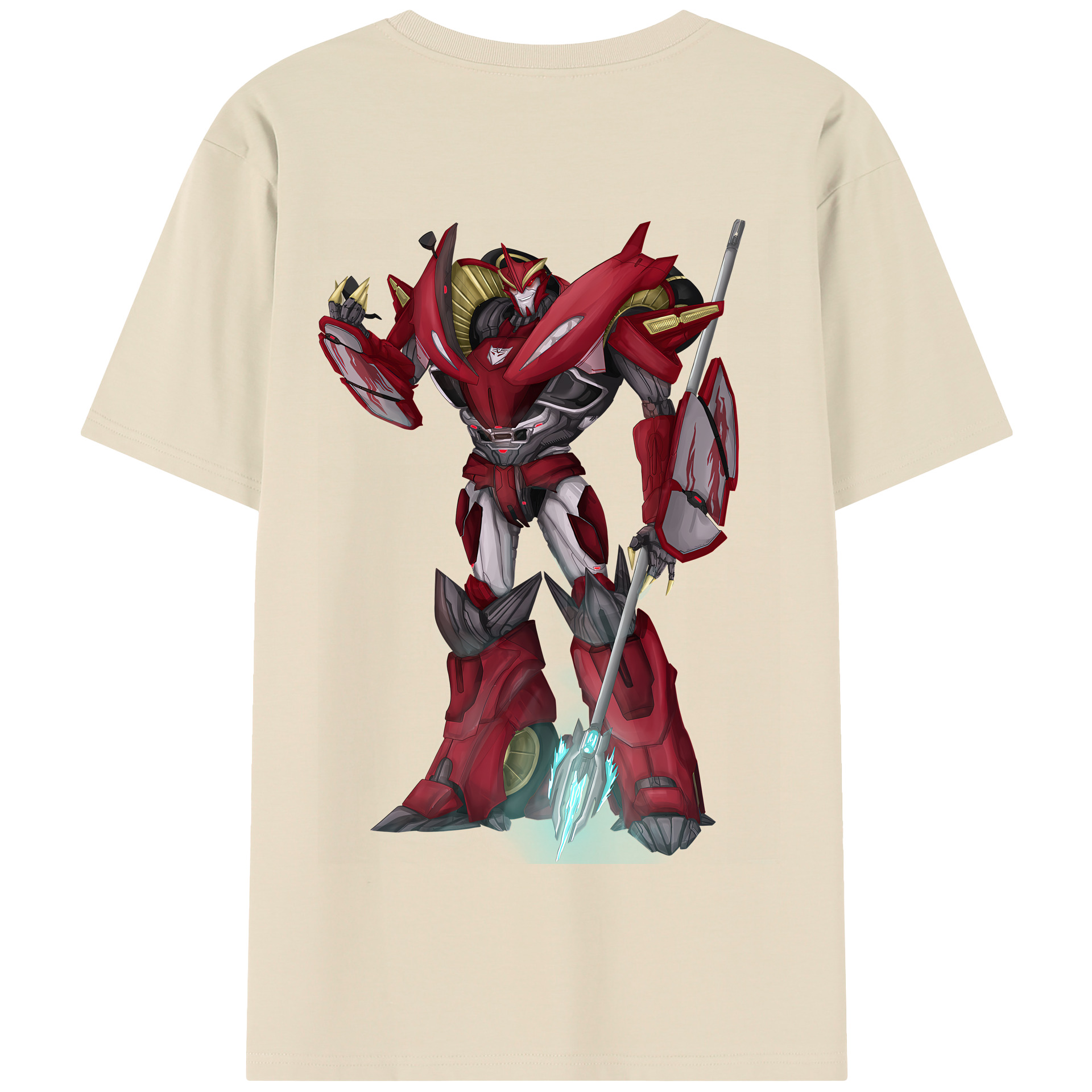 （画像用） Transformers トランスフォーマー 綿100％半袖Tシャツ（背面プリント）