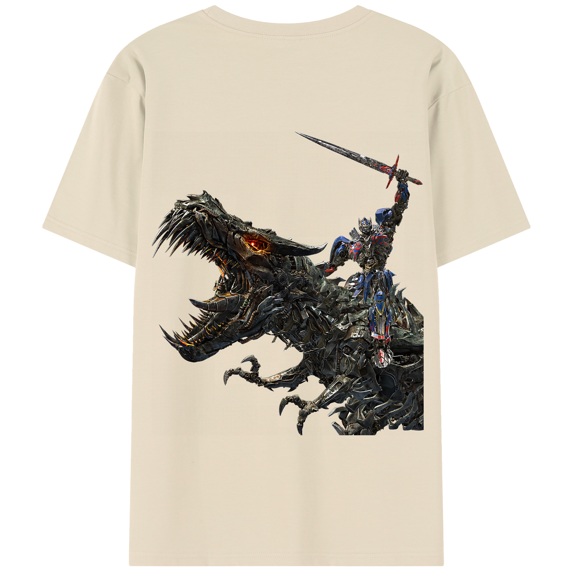 （画像用） Transformers トランスフォーマー 綿100％半袖Tシャツ（背面プリント）