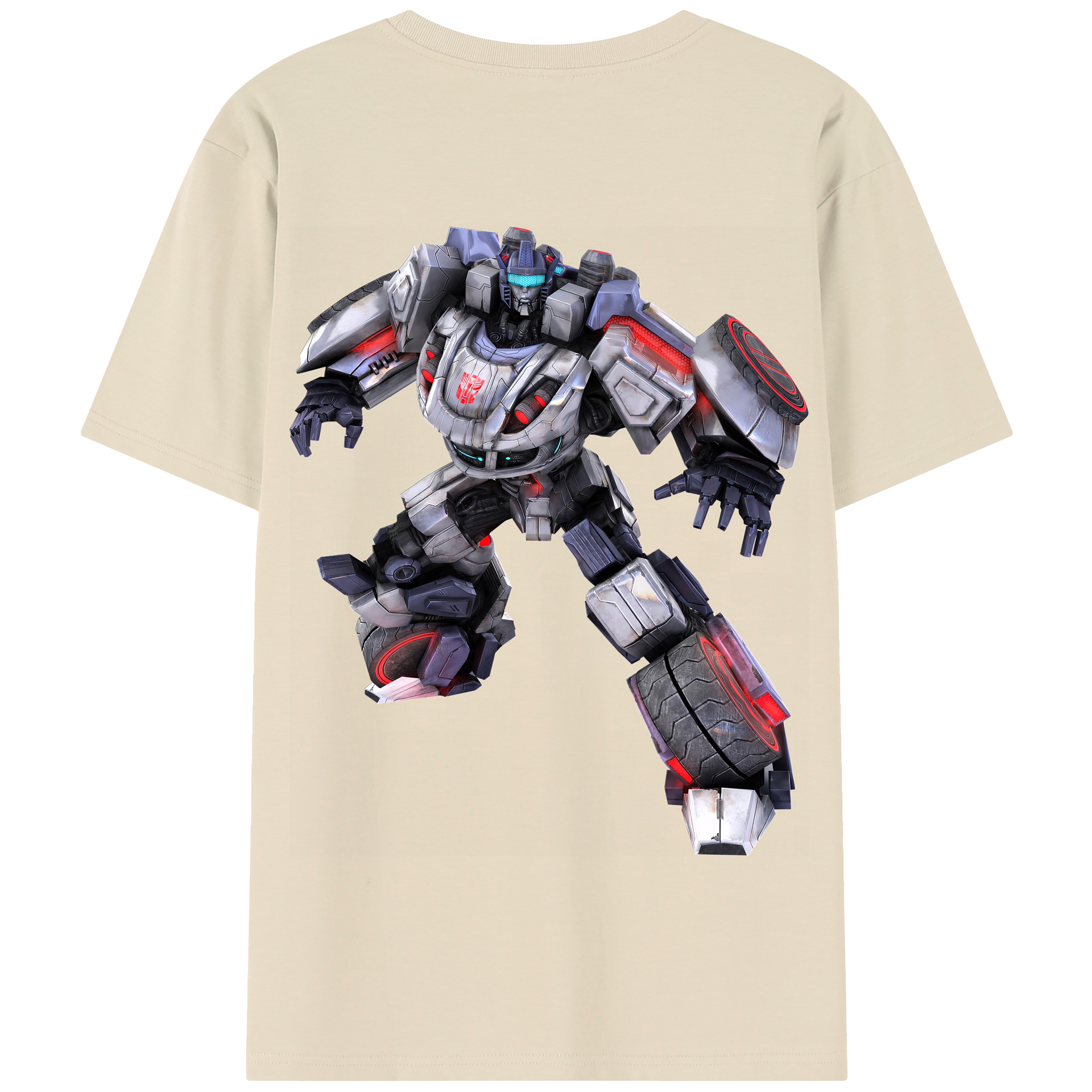 （画像用） Transformers トランスフォーマー 綿100％半袖Tシャツ（背面プリント）