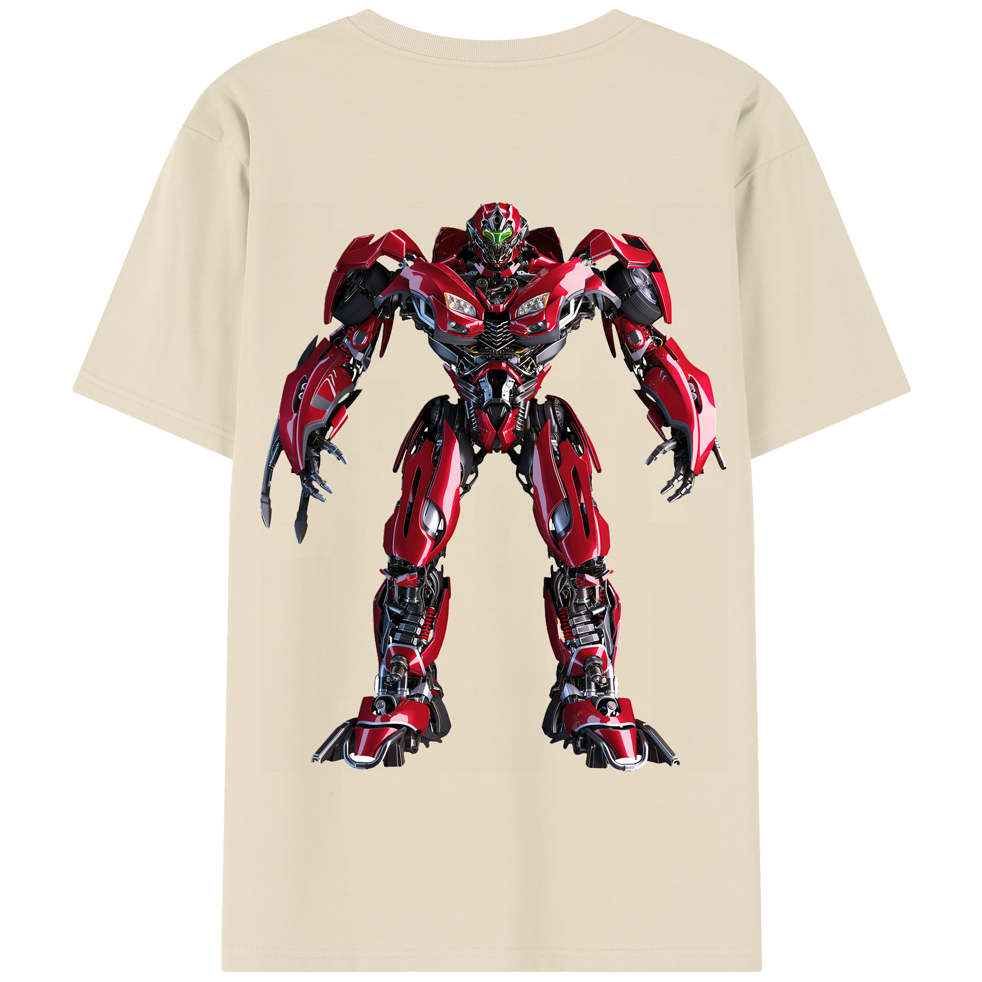 （画像用） Transformers トランスフォーマー 綿100％半袖Tシャツ（背面プリント）