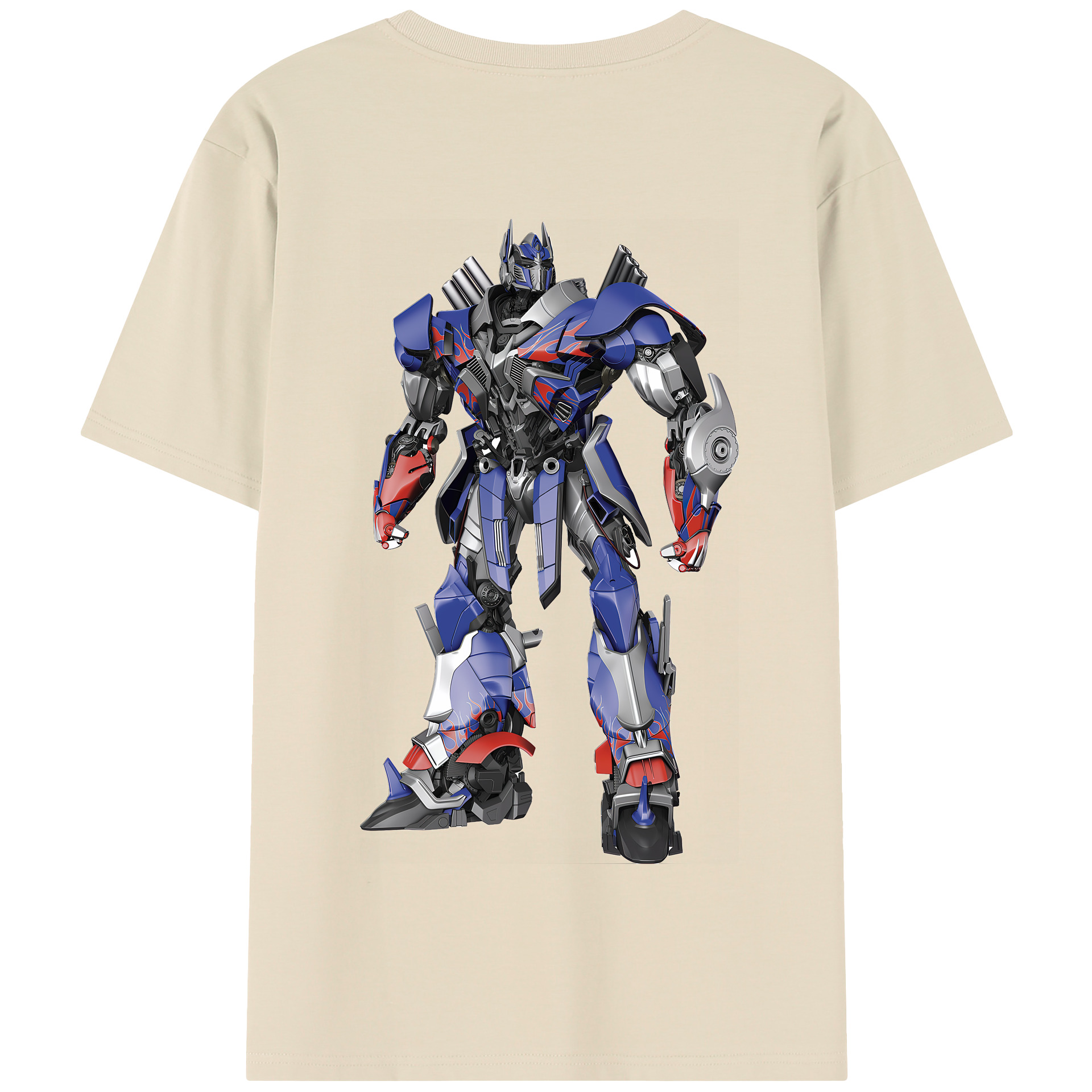 （画像用） Transformers トランスフォーマー 綿100％半袖Tシャツ（背面プリント）