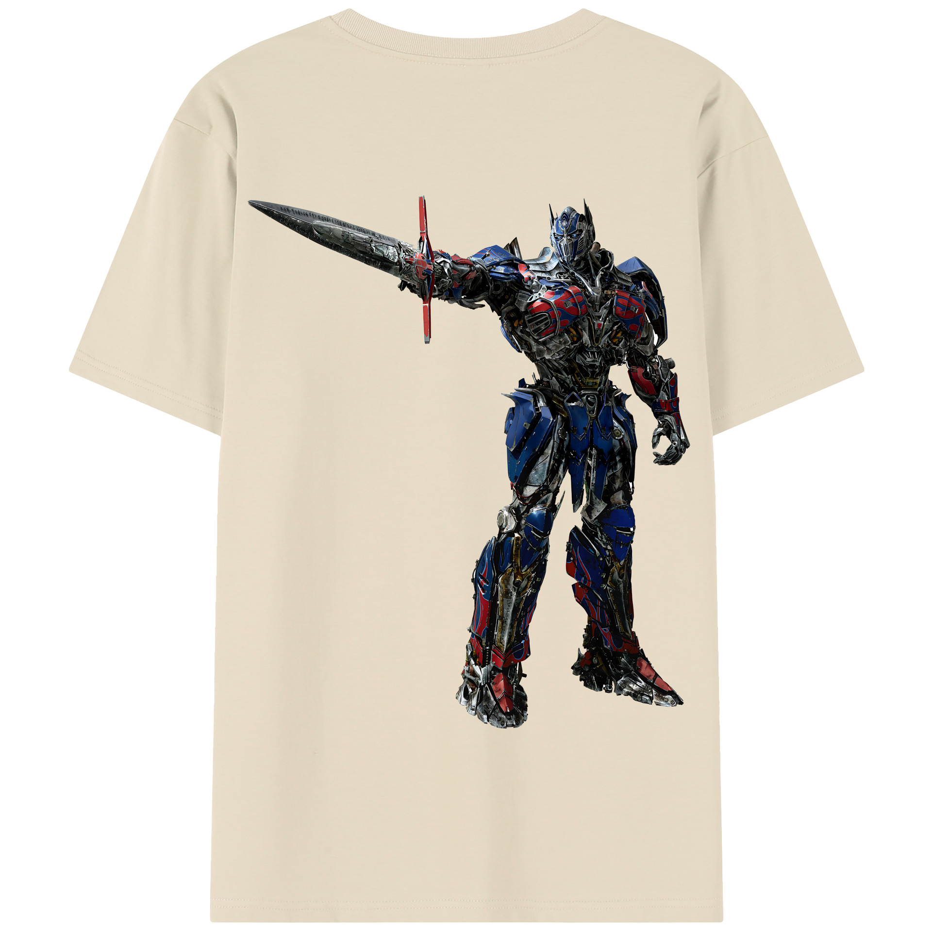 （画像用） Transformers トランスフォーマー 綿100％半袖Tシャツ（背面プリント）