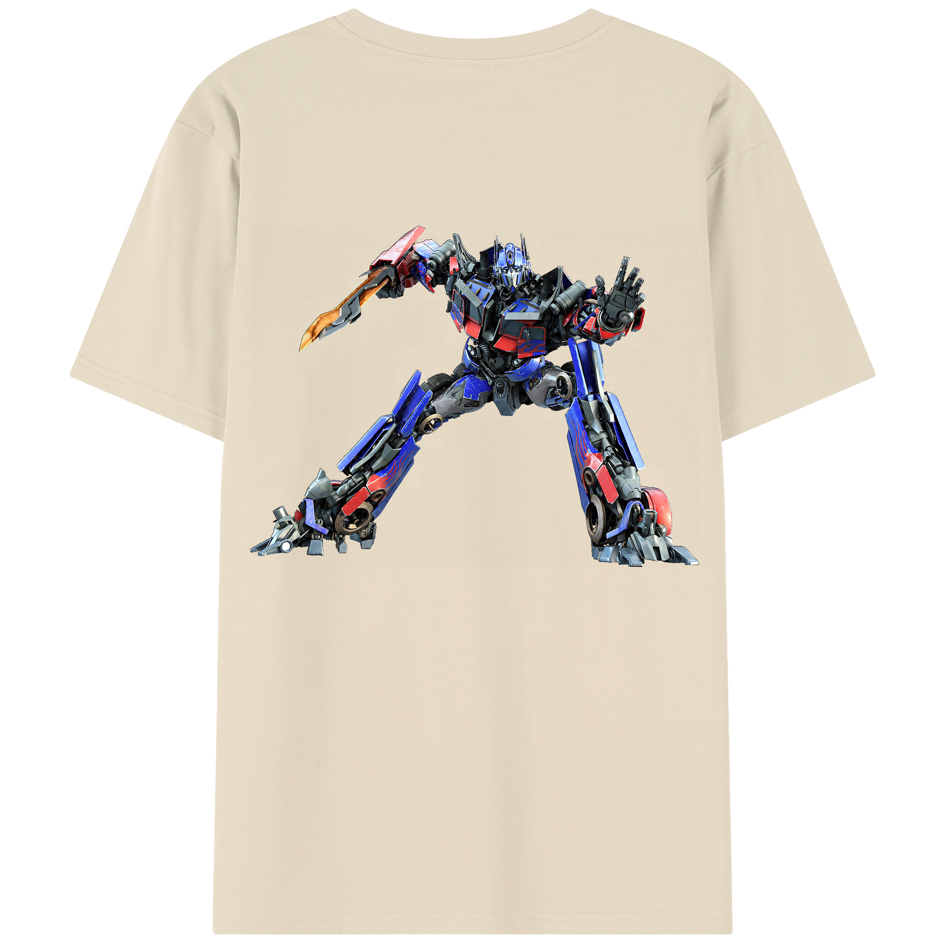 （画像用） Transformers トランスフォーマー 綿100％半袖Tシャツ（背面プリント）