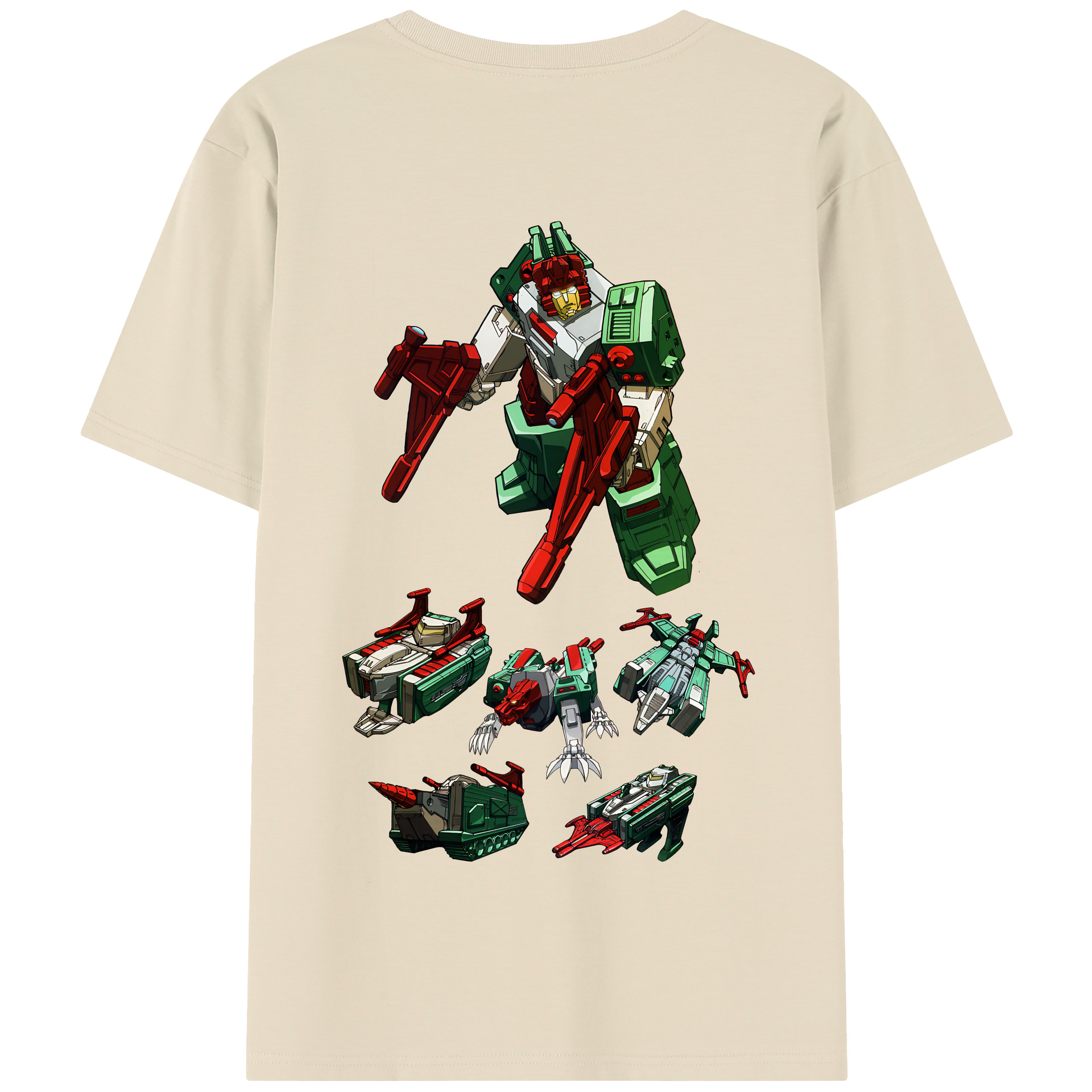 （画像用） Transformers トランスフォーマー 綿100％半袖Tシャツ（背面プリント）