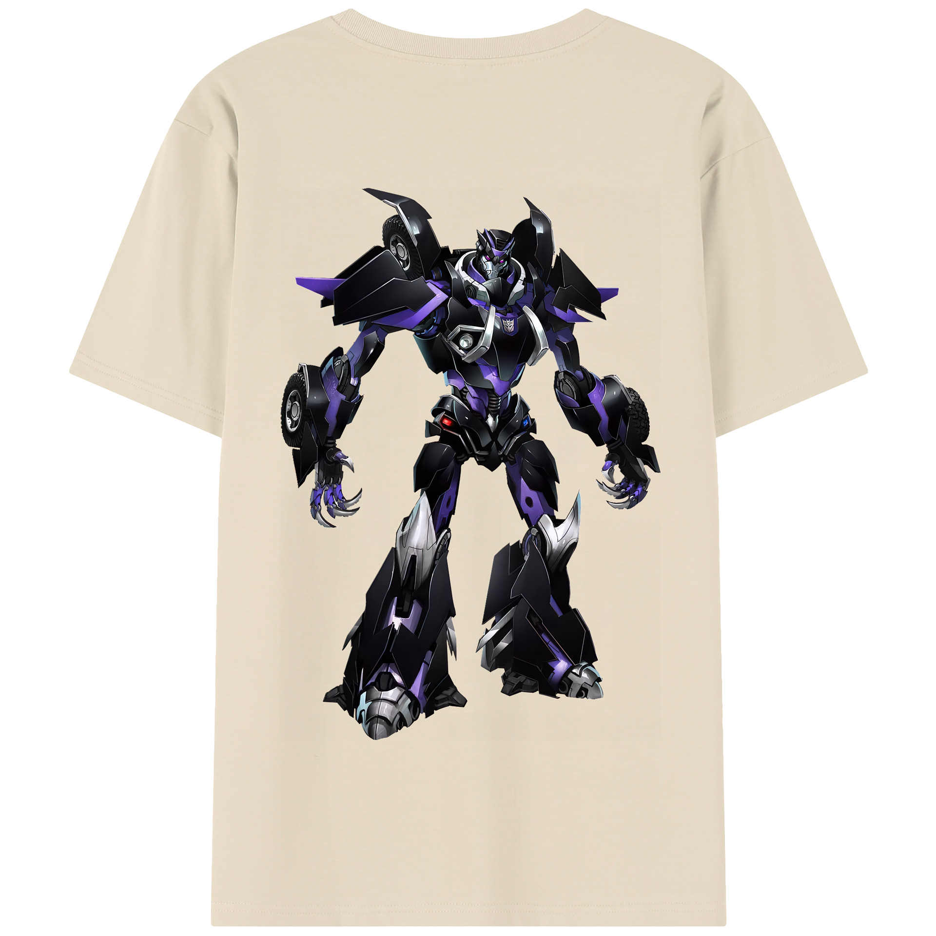 （画像用） Transformers トランスフォーマー 綿100％半袖Tシャツ（背面プリント）
