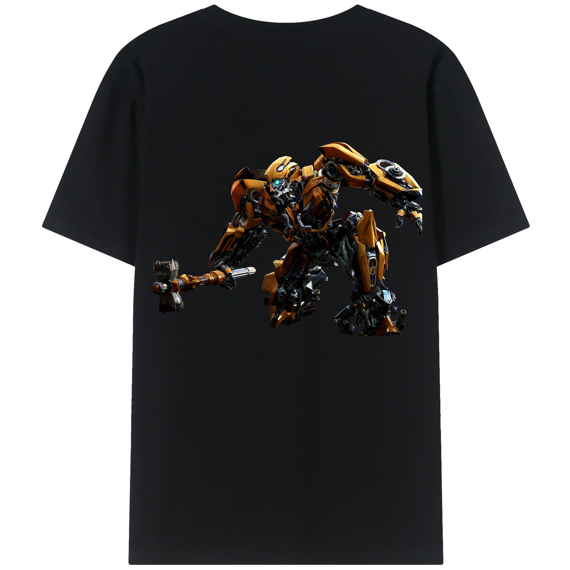 （画像用） Transformers トランスフォーマー 綿100％半袖Tシャツ（背面プリント）