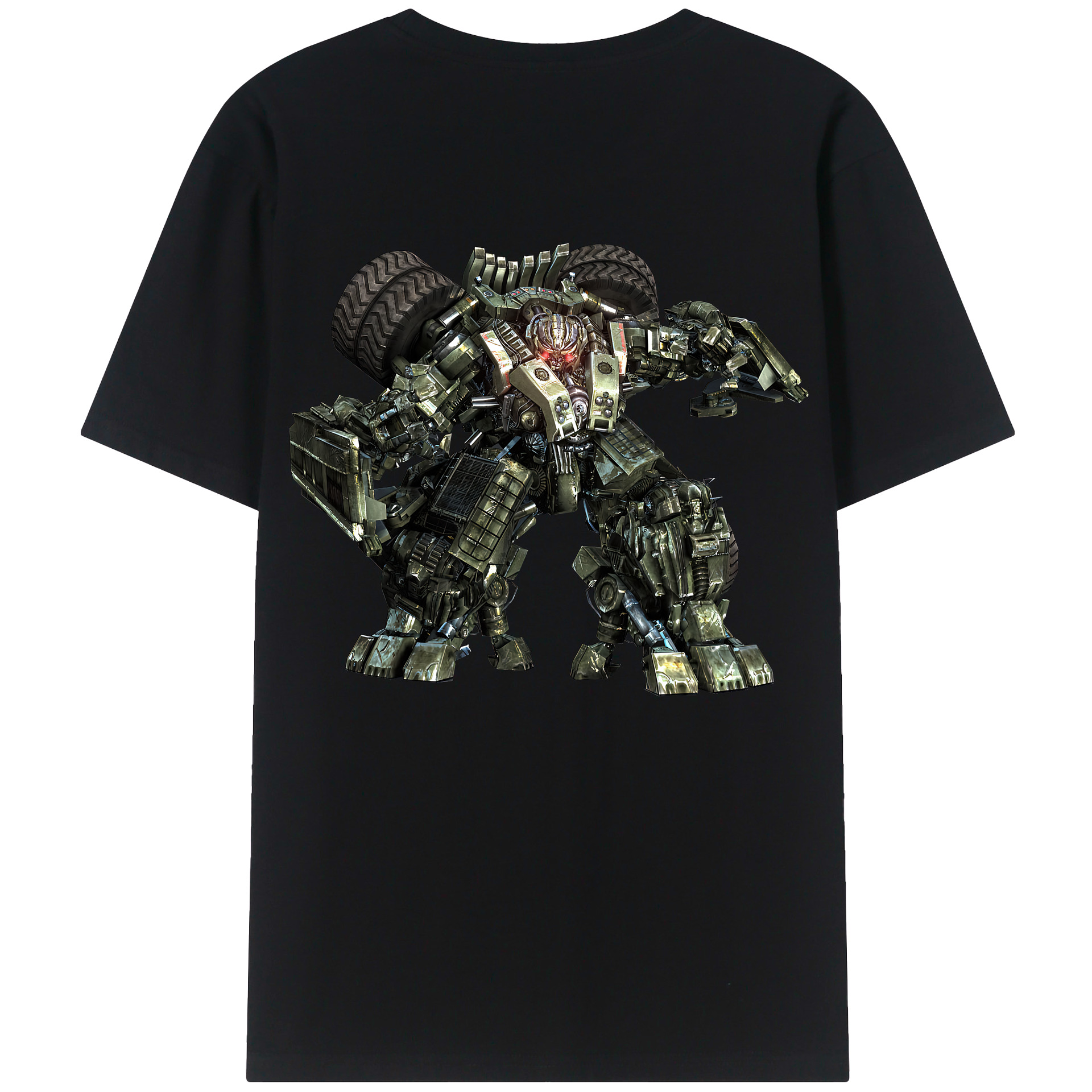 （画像用） Transformers トランスフォーマー 綿100％半袖Tシャツ（背面プリント）