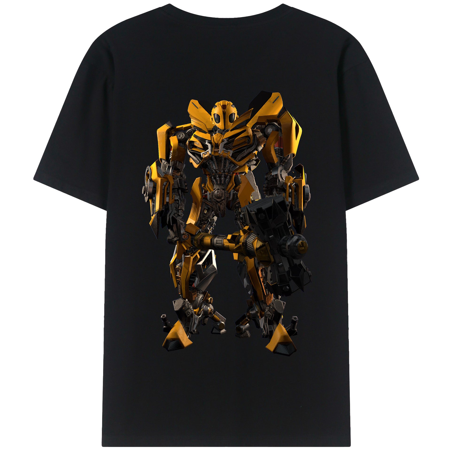 （画像用） Transformers トランスフォーマー 綿100％半袖Tシャツ（背面プリント）