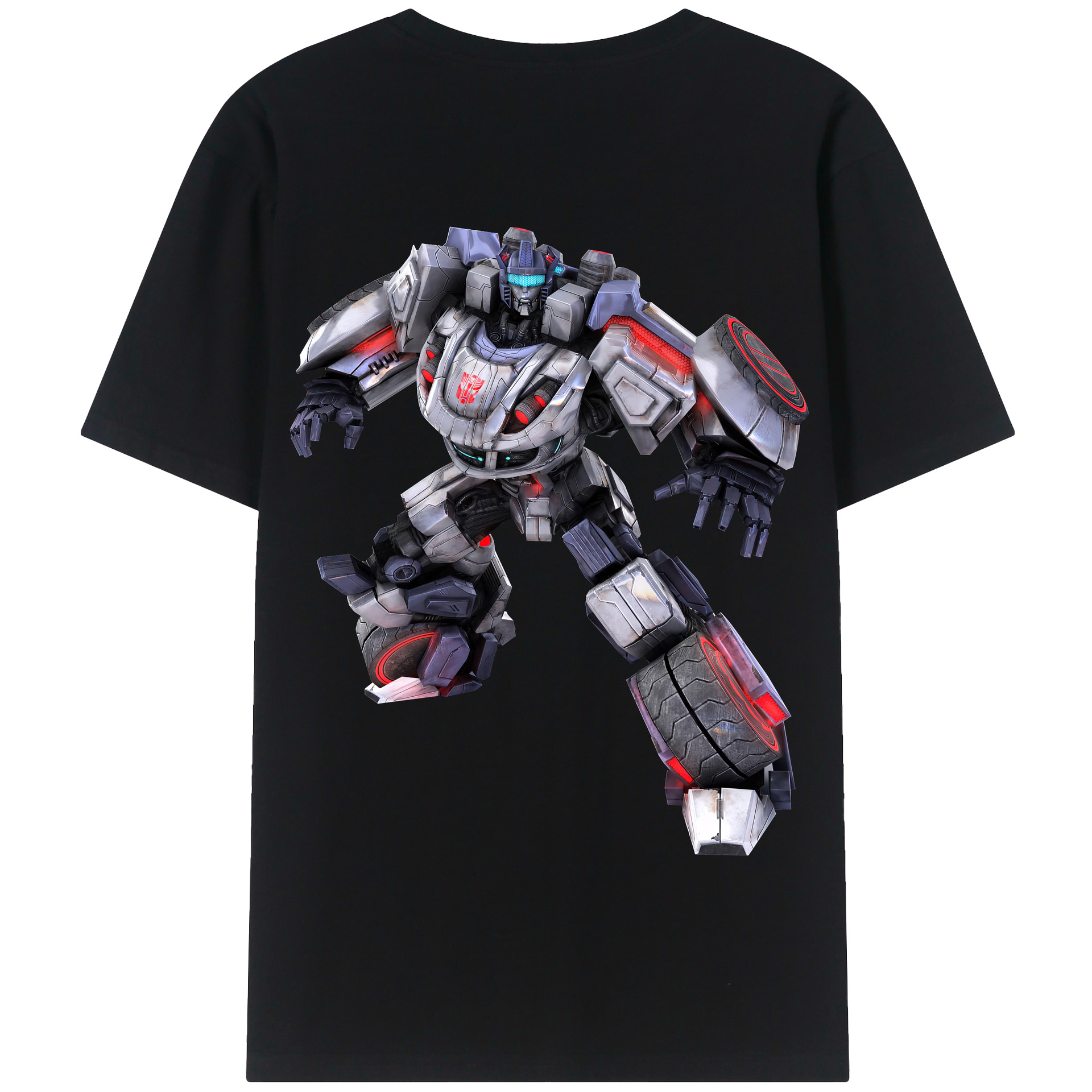 （画像用） Transformers トランスフォーマー 綿100％半袖Tシャツ（背面プリント）