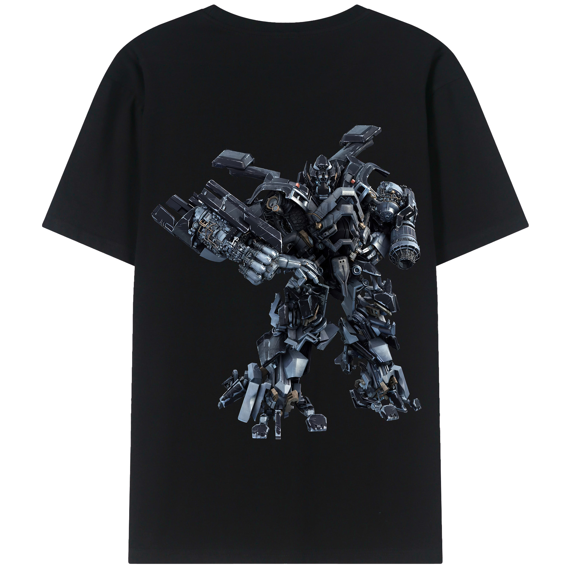 （画像用） Transformers トランスフォーマー 綿100％半袖Tシャツ（背面プリント）