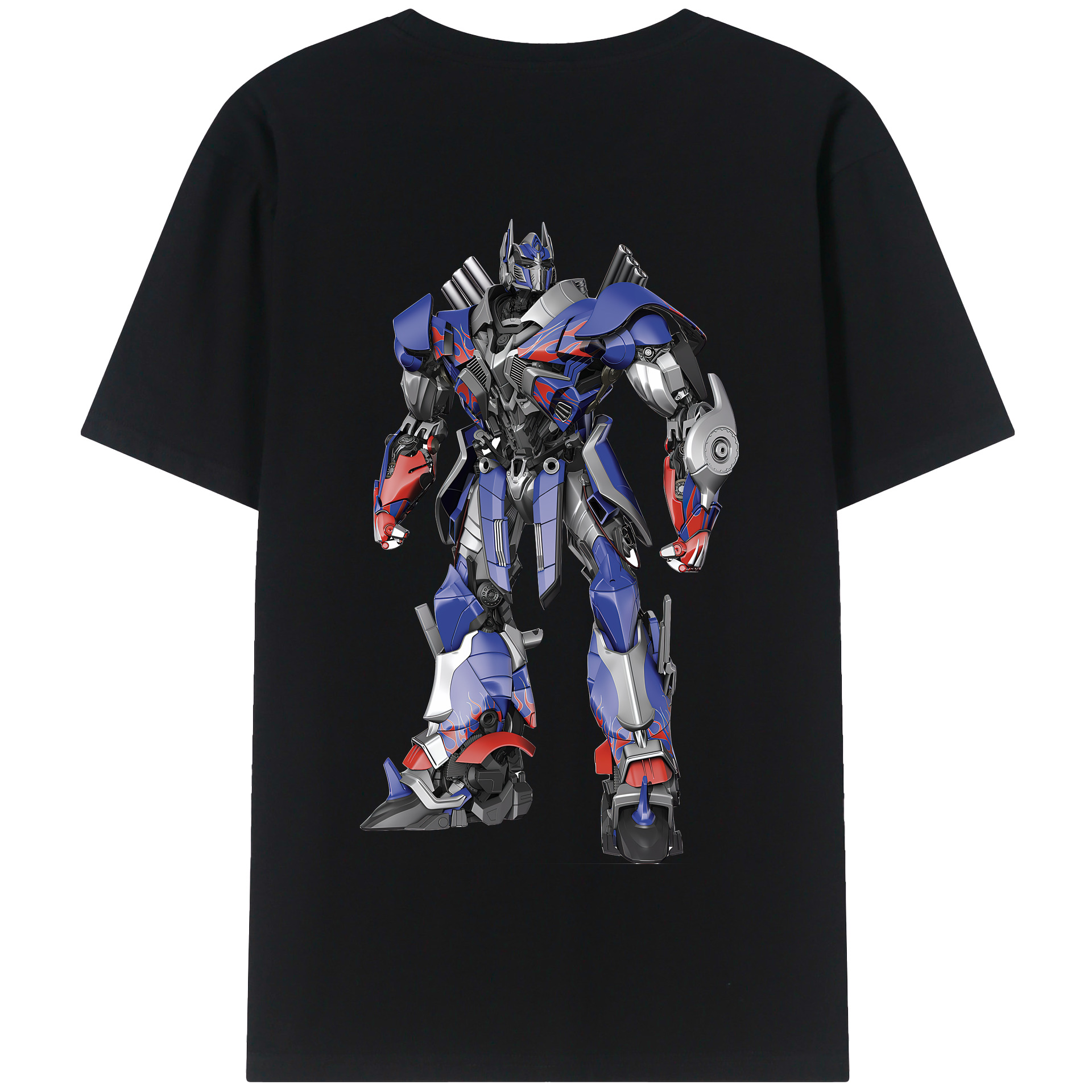 （画像用） Transformers トランスフォーマー 綿100％半袖Tシャツ（背面プリント）