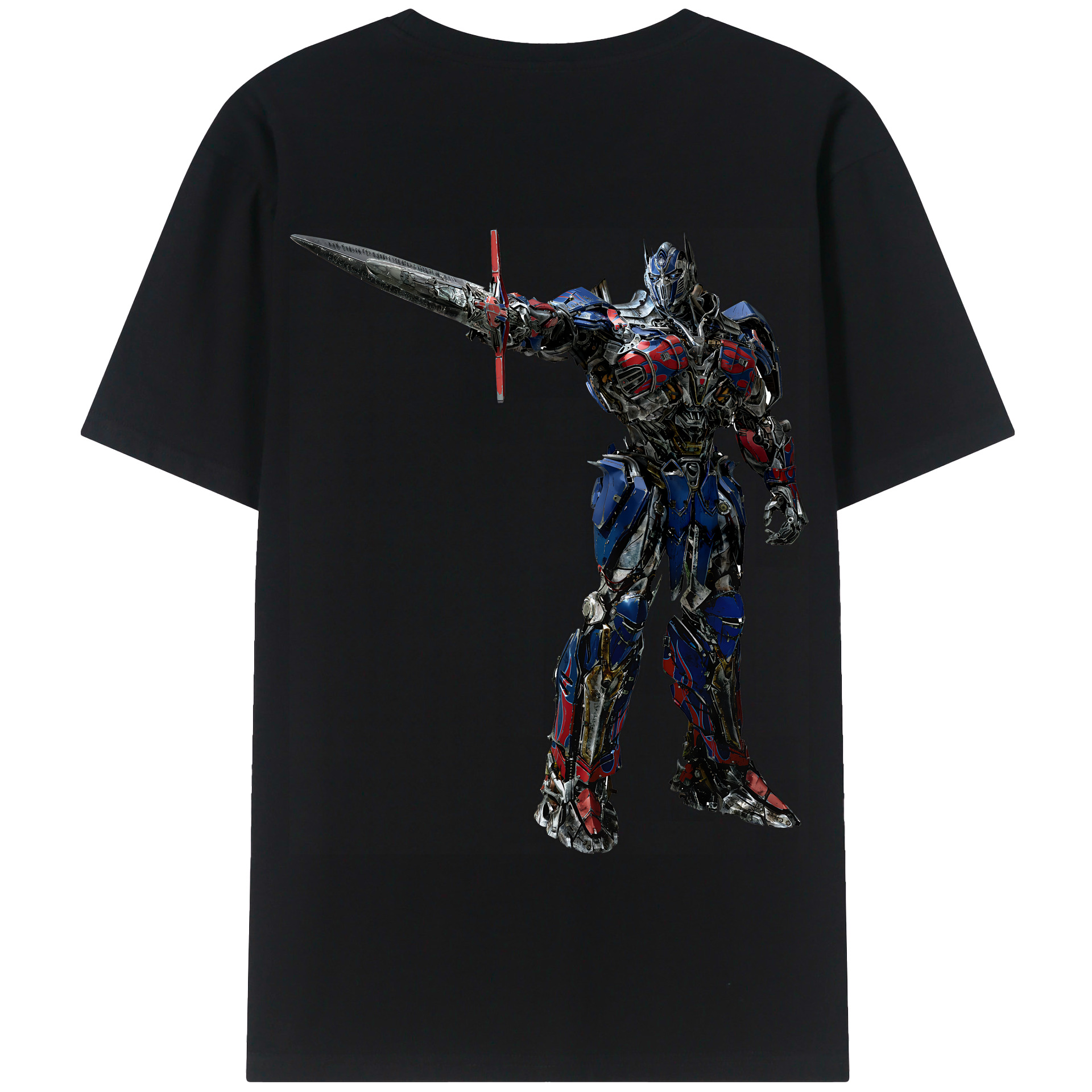 （画像用） Transformers トランスフォーマー 綿100％半袖Tシャツ（背面プリント）