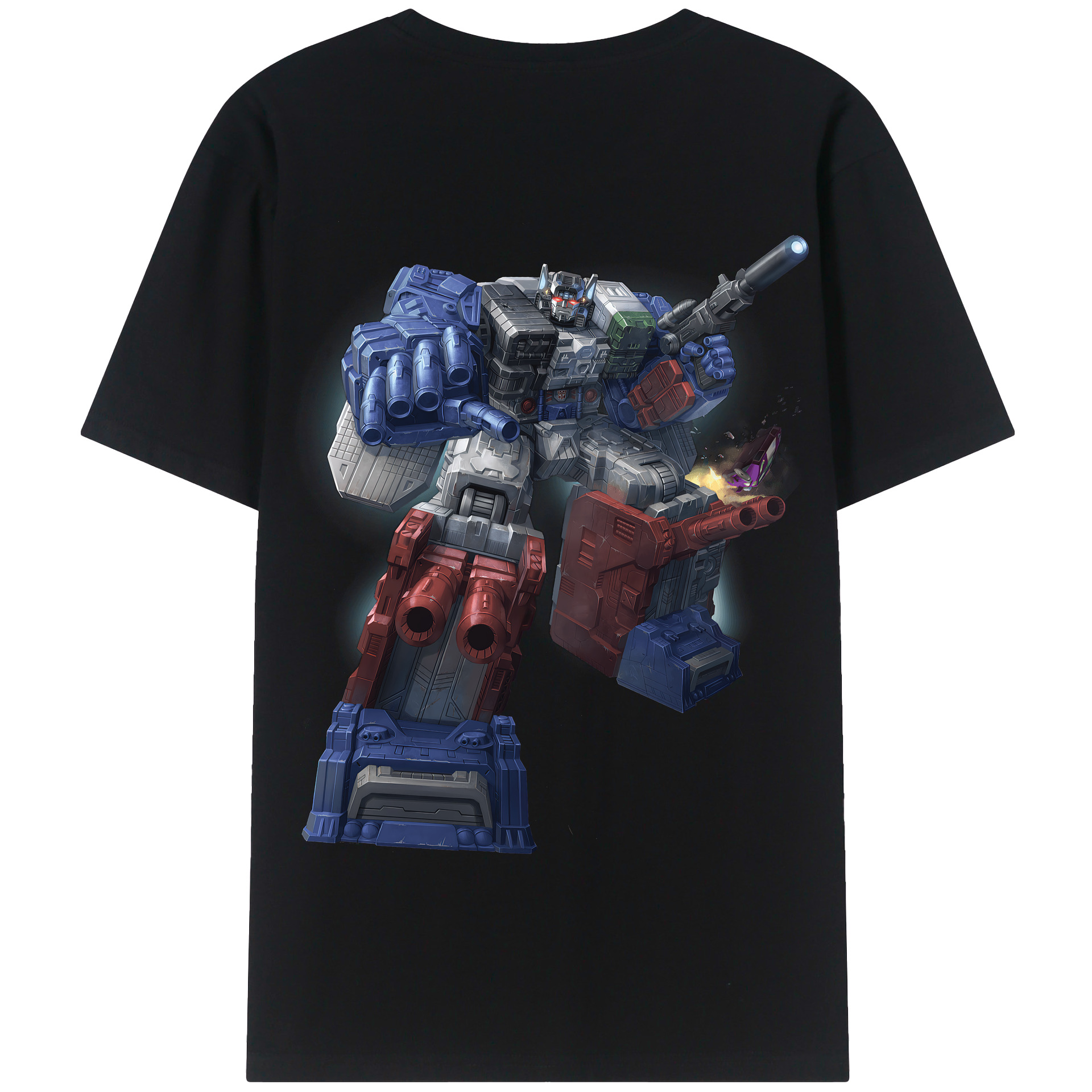 （画像用） Transformers トランスフォーマー 綿100％半袖Tシャツ（背面プリント）