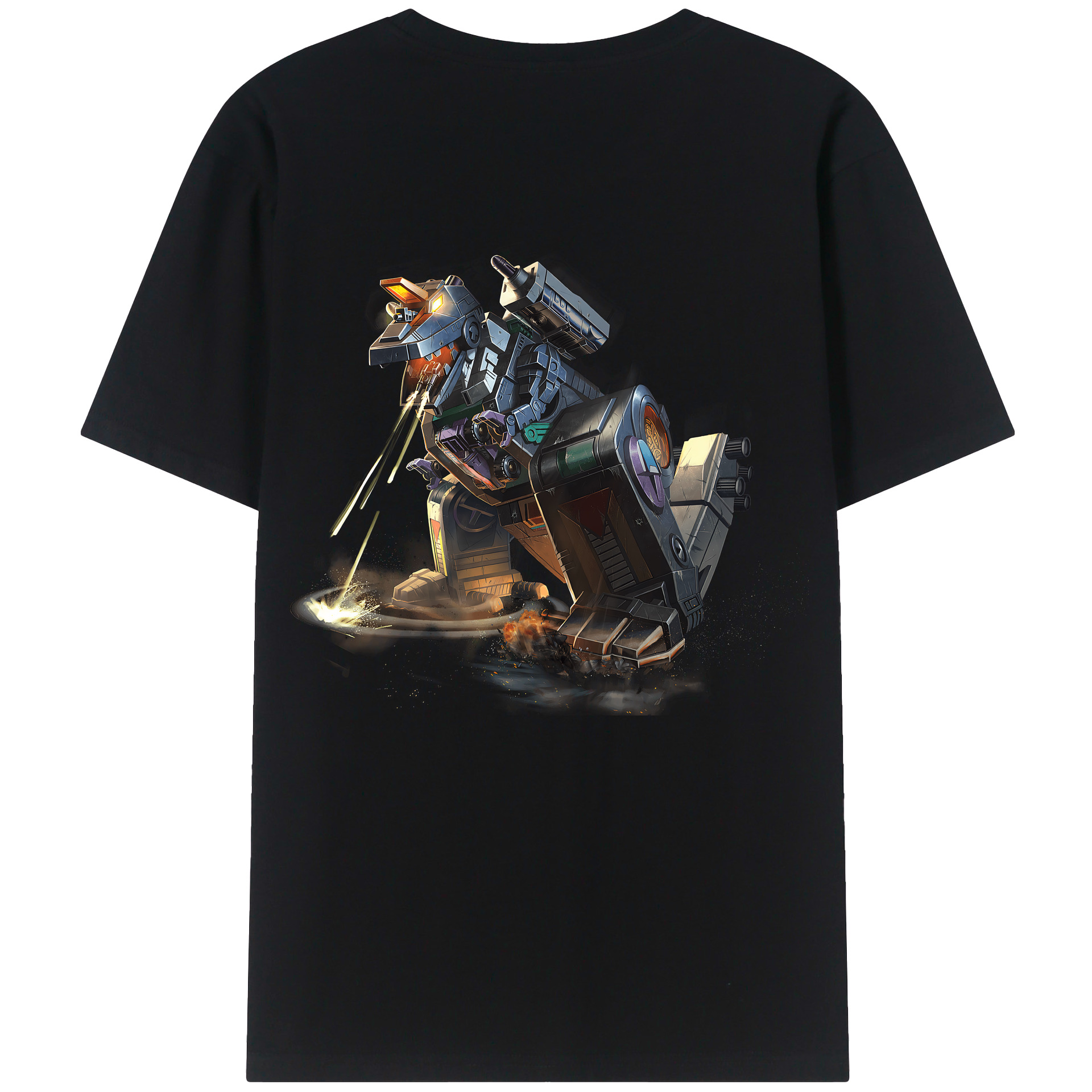 （画像用） Transformers トランスフォーマー 綿100％半袖Tシャツ（背面プリント）