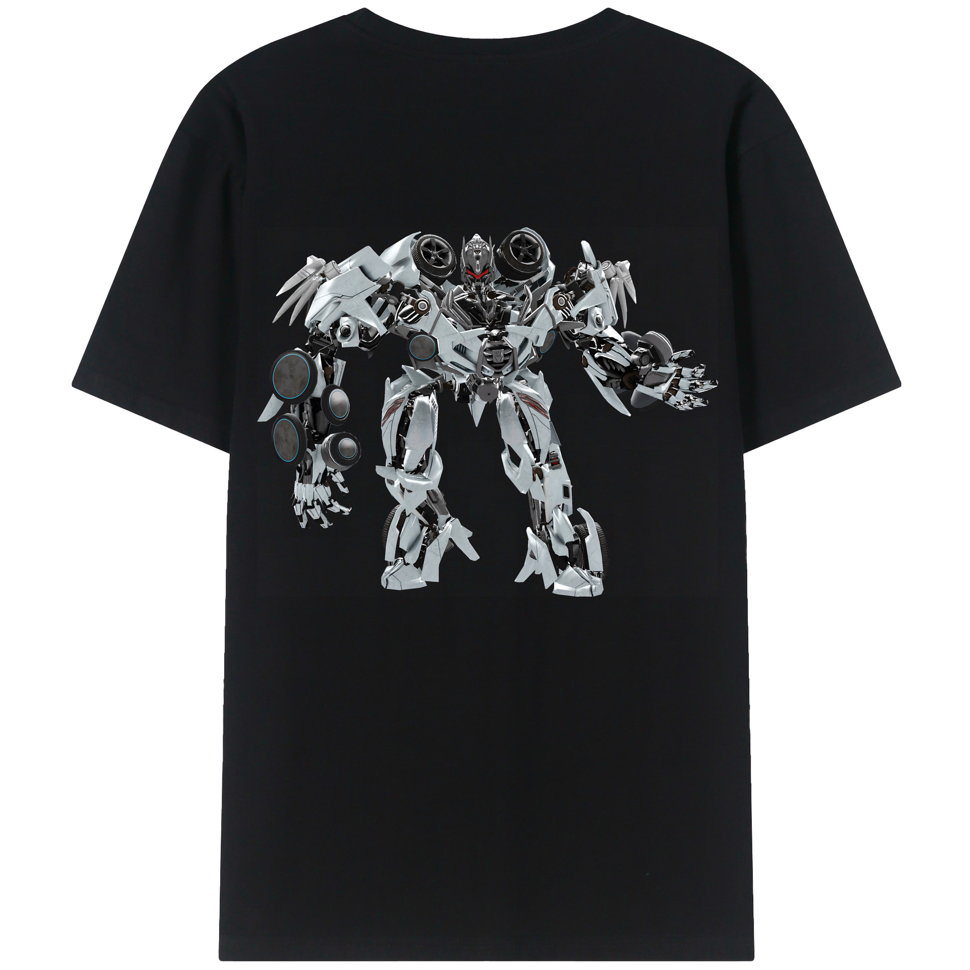 （画像用） Transformers トランスフォーマー 綿100％半袖Tシャツ（背面プリント）