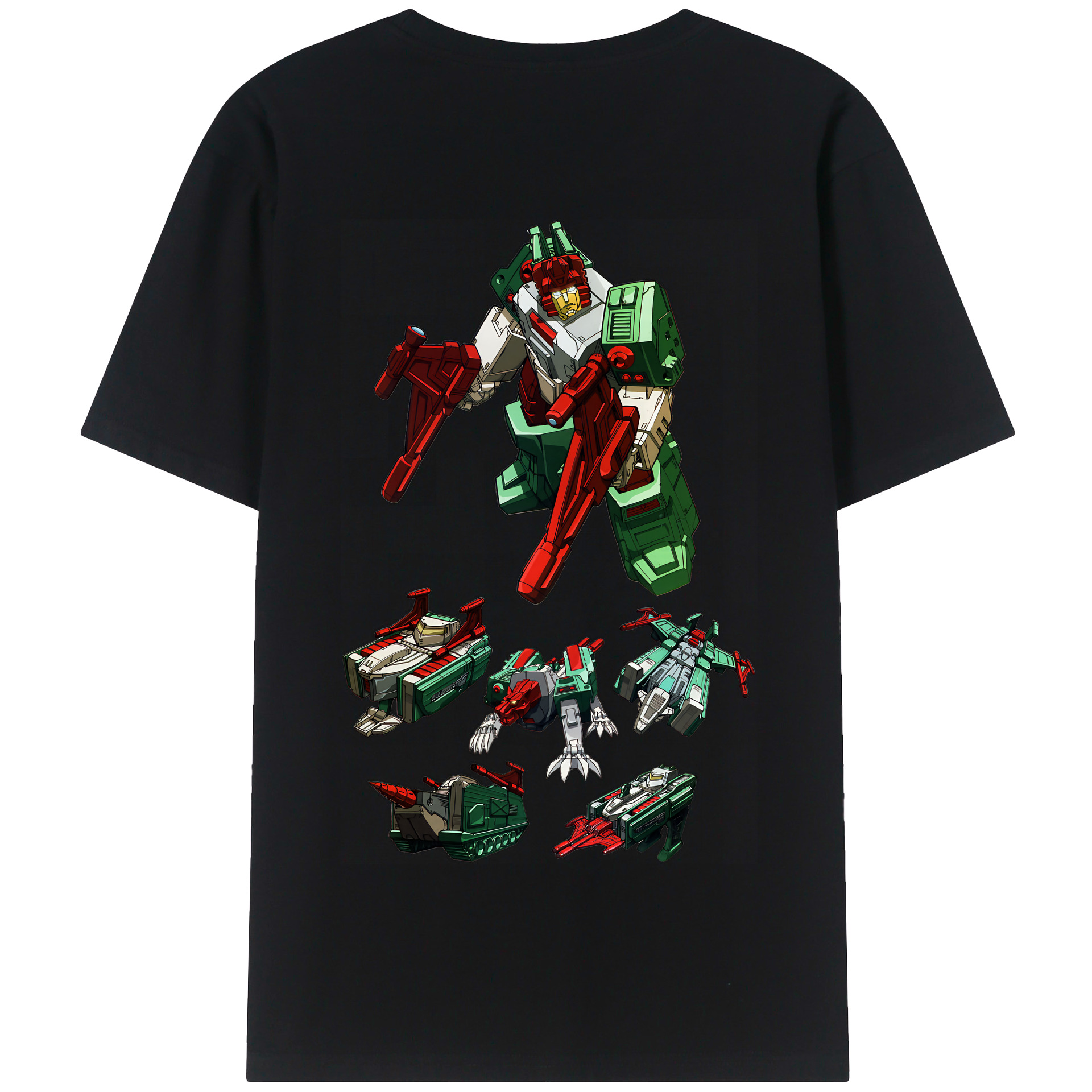 （画像用） Transformers トランスフォーマー 綿100％半袖Tシャツ（背面プリント）