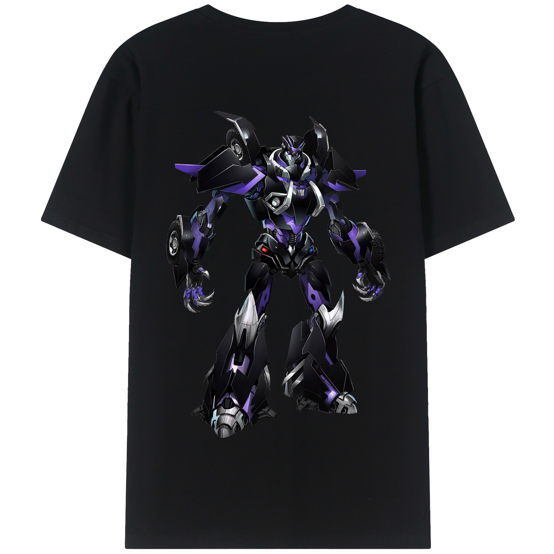 （画像用） Transformers トランスフォーマー 綿100％半袖Tシャツ（背面プリント）