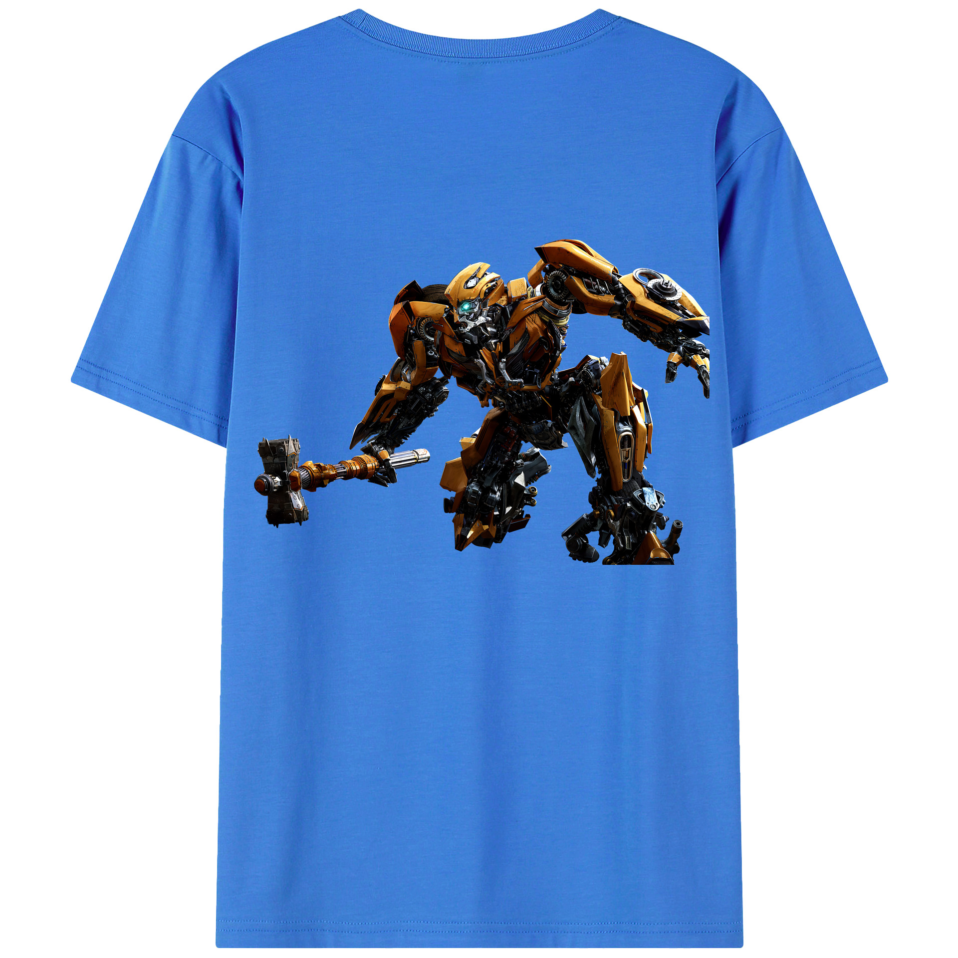 （画像用） Transformers トランスフォーマー 綿100％半袖Tシャツ（背面プリント）