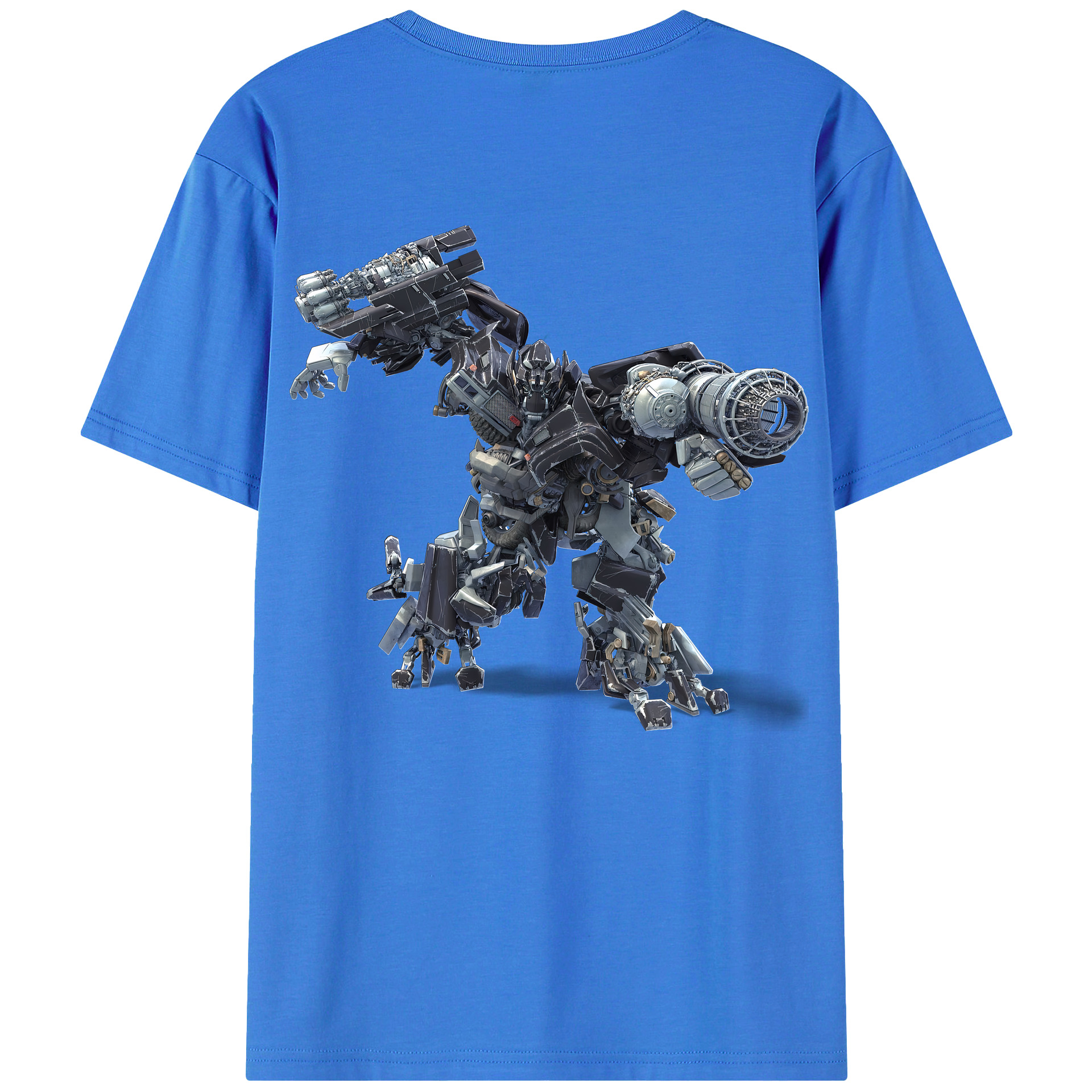 （画像用） Transformers トランスフォーマー 綿100％半袖Tシャツ（背面プリント）