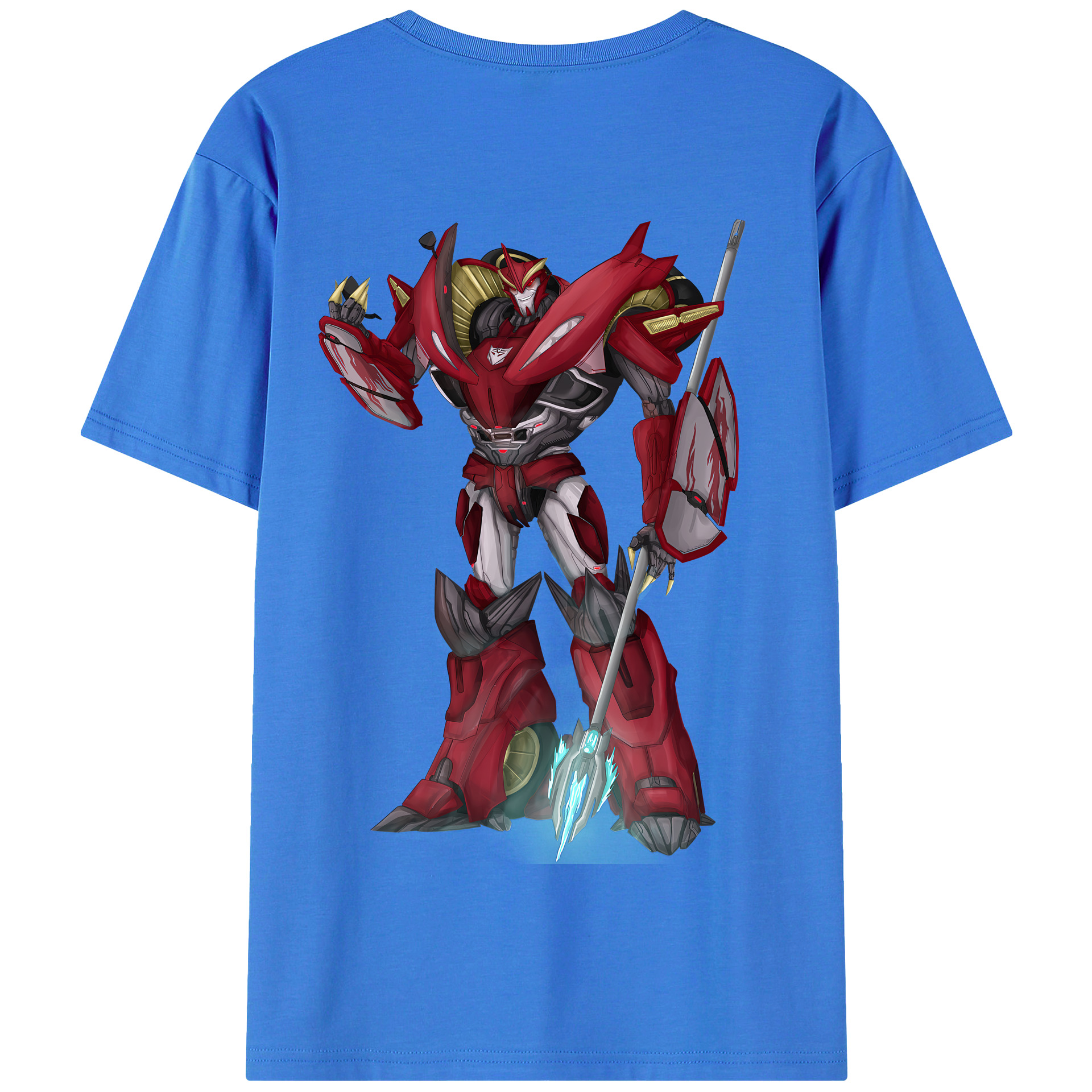 （画像用） Transformers トランスフォーマー 綿100％半袖Tシャツ（背面プリント）