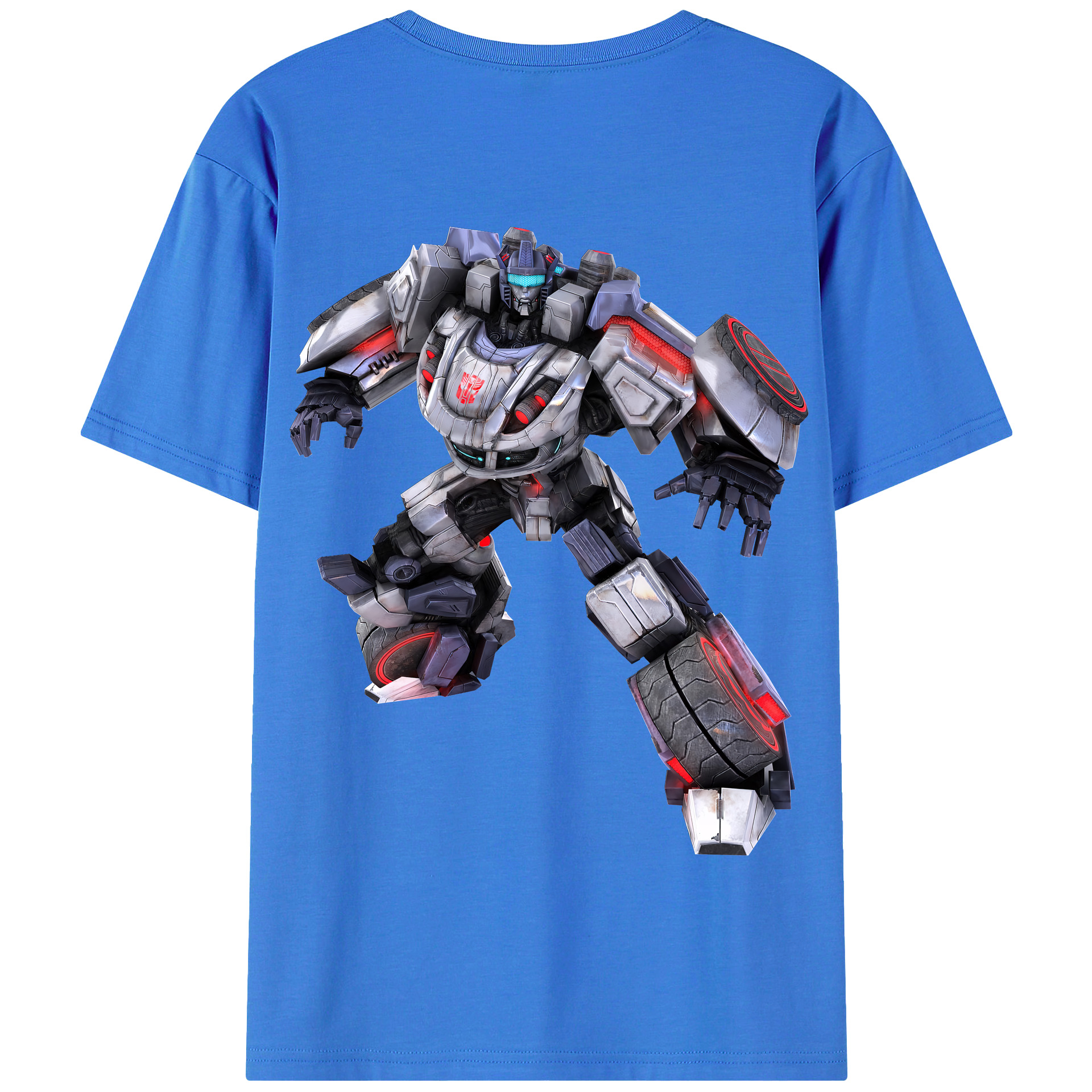 （画像用） Transformers トランスフォーマー 綿100％半袖Tシャツ（背面プリント）