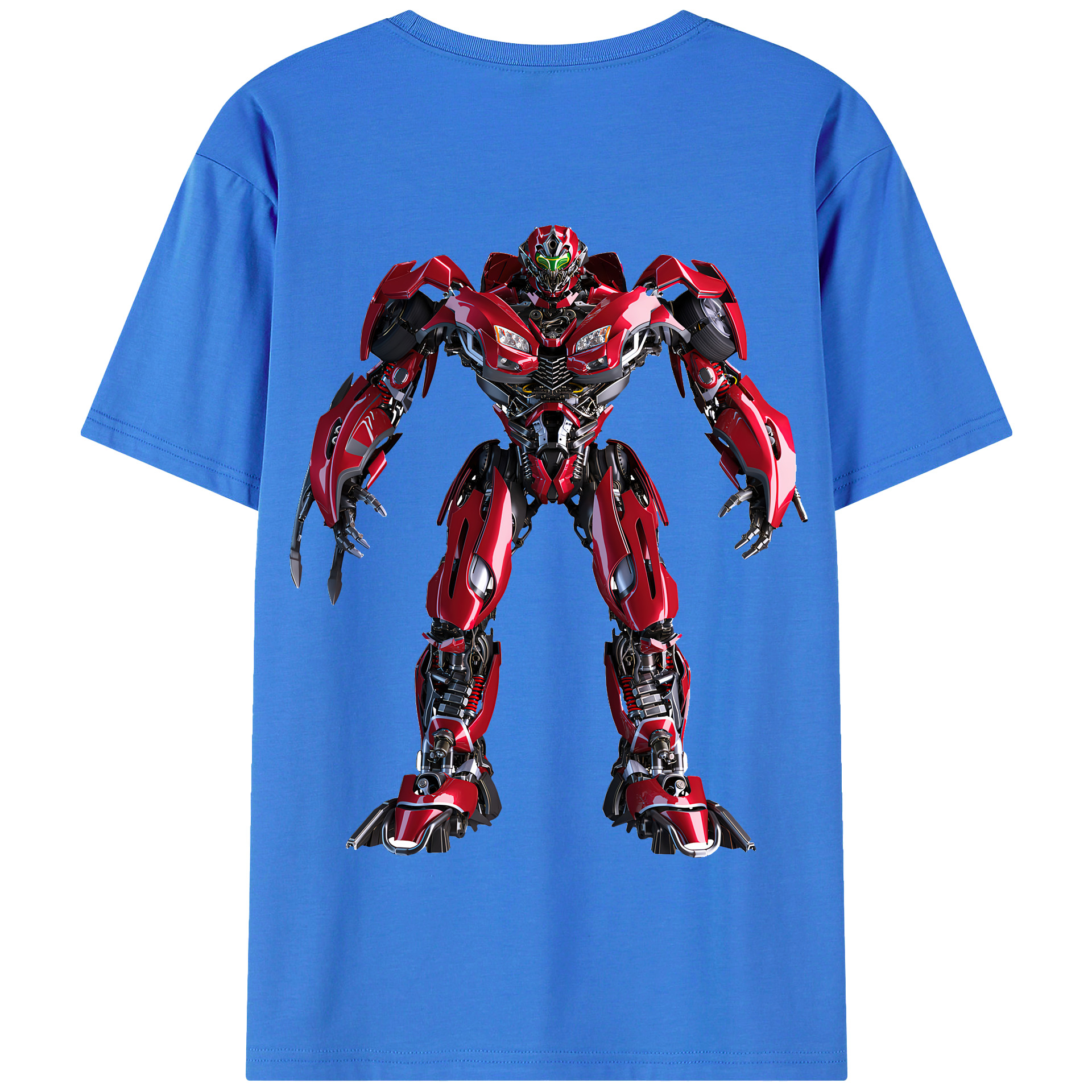 （画像用） Transformers トランスフォーマー 綿100％半袖Tシャツ（背面プリント）