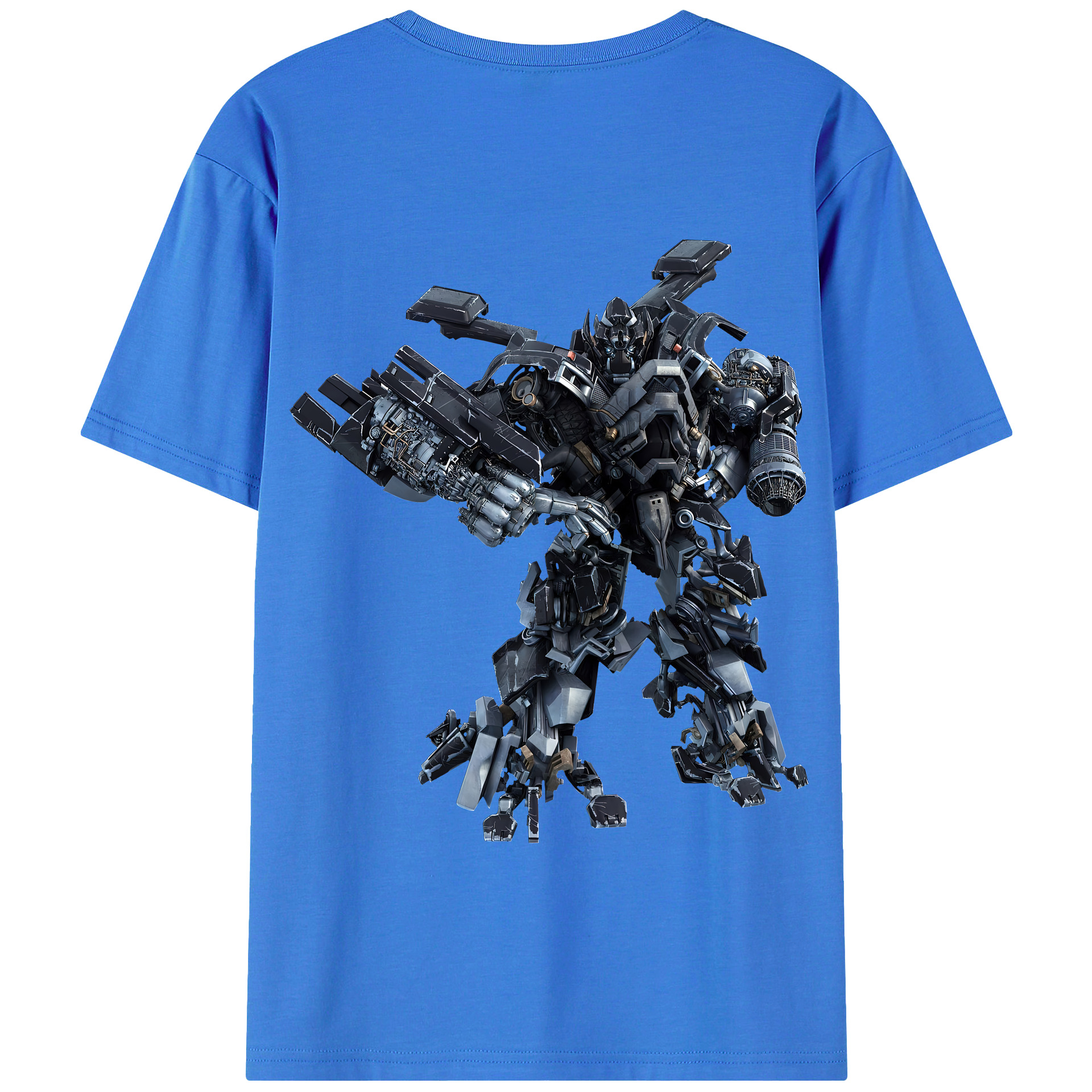 （画像用） Transformers トランスフォーマー 綿100％半袖Tシャツ（背面プリント）