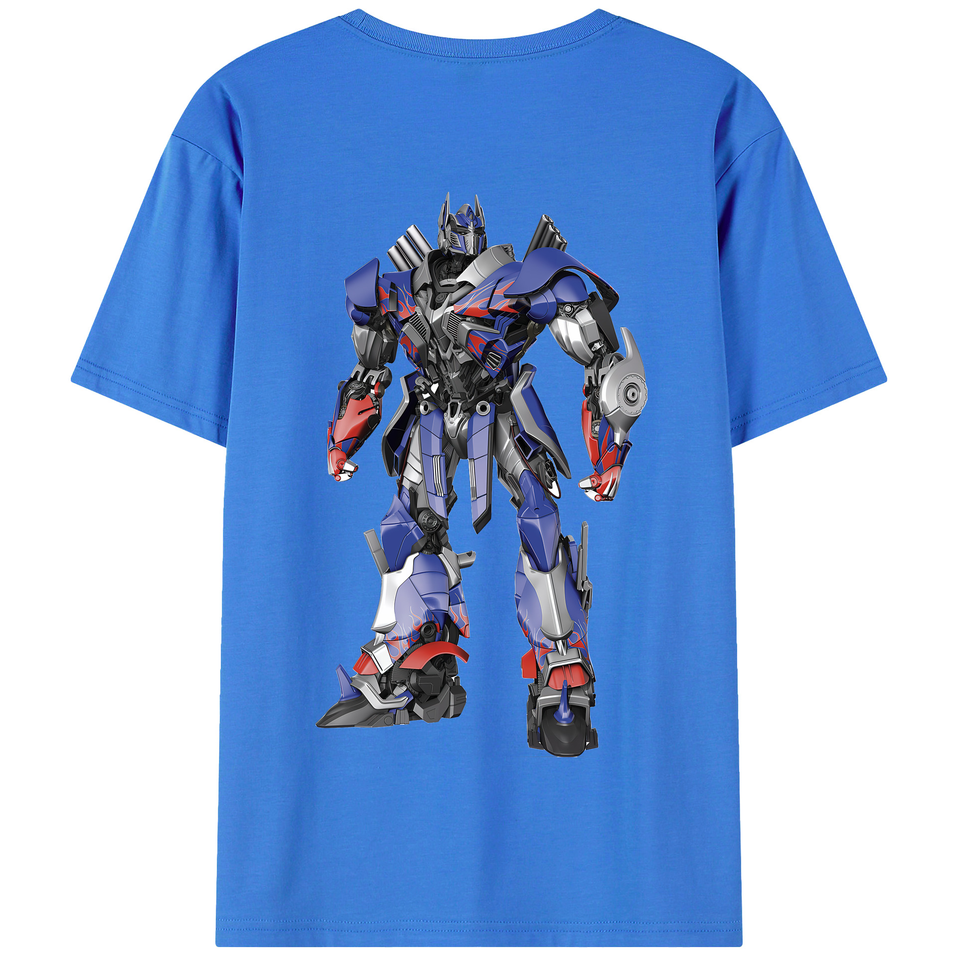 （画像用） Transformers トランスフォーマー 綿100％半袖Tシャツ（背面プリント）