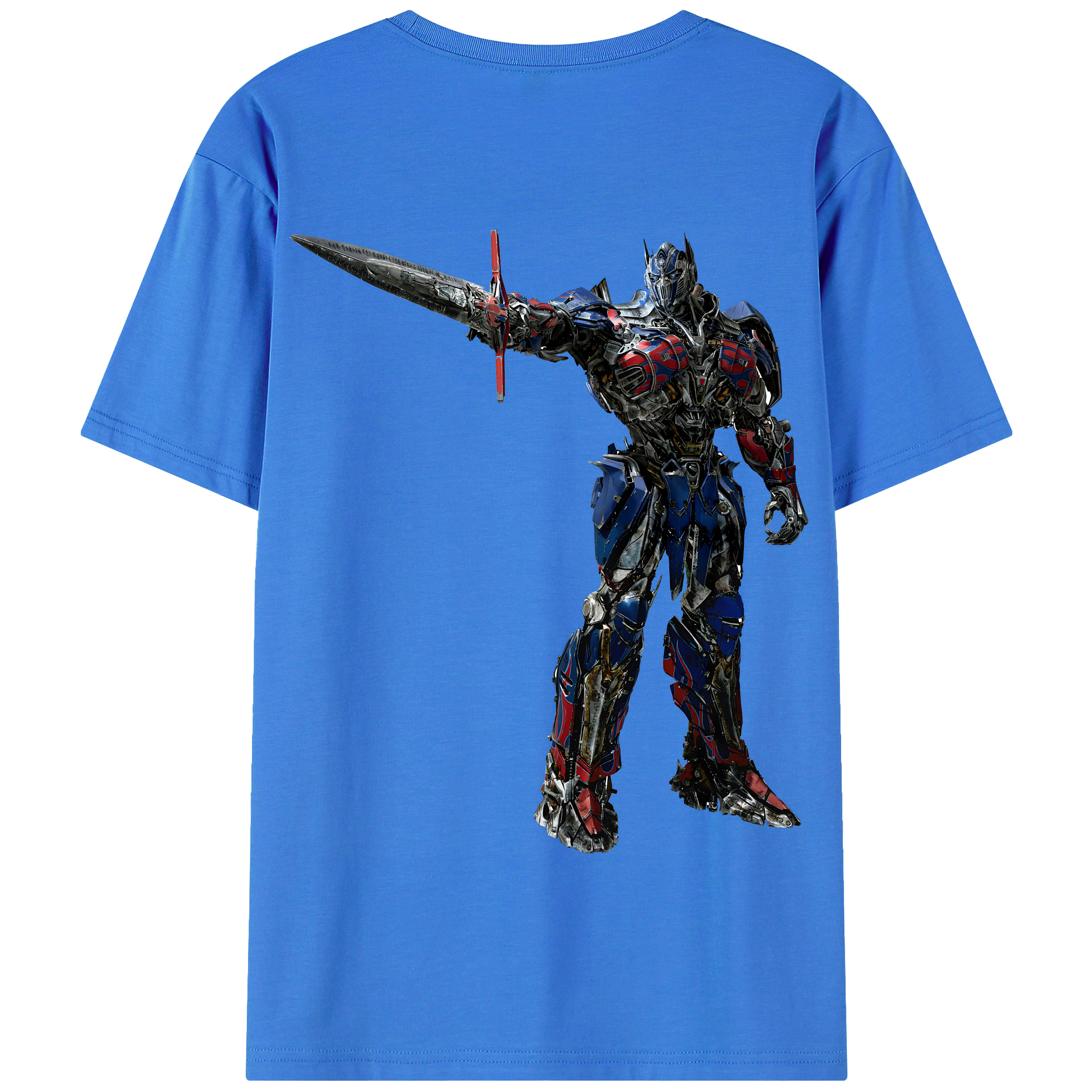 （画像用） Transformers トランスフォーマー 綿100％半袖Tシャツ（背面プリント）