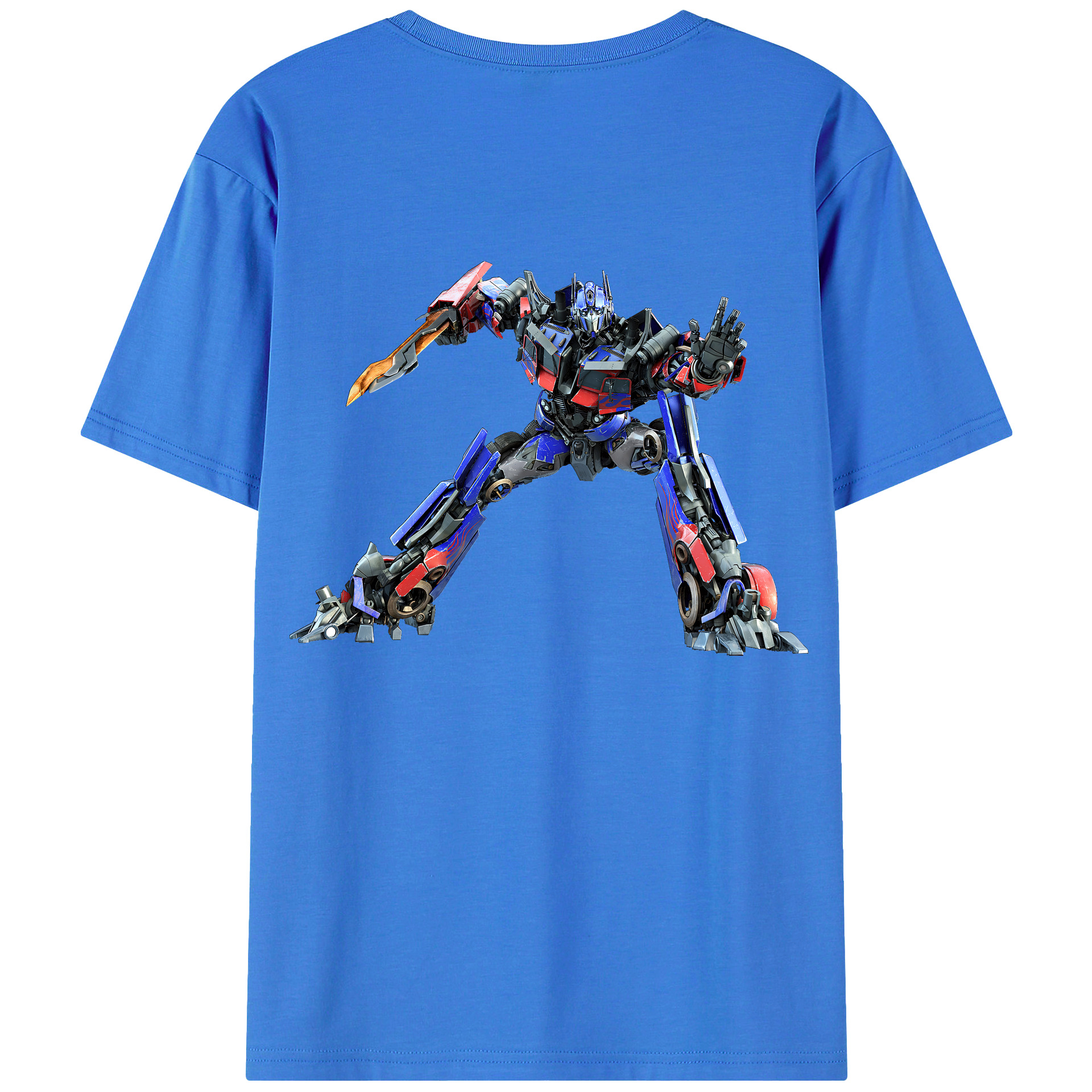 （画像用） Transformers トランスフォーマー 綿100％半袖Tシャツ（背面プリント）