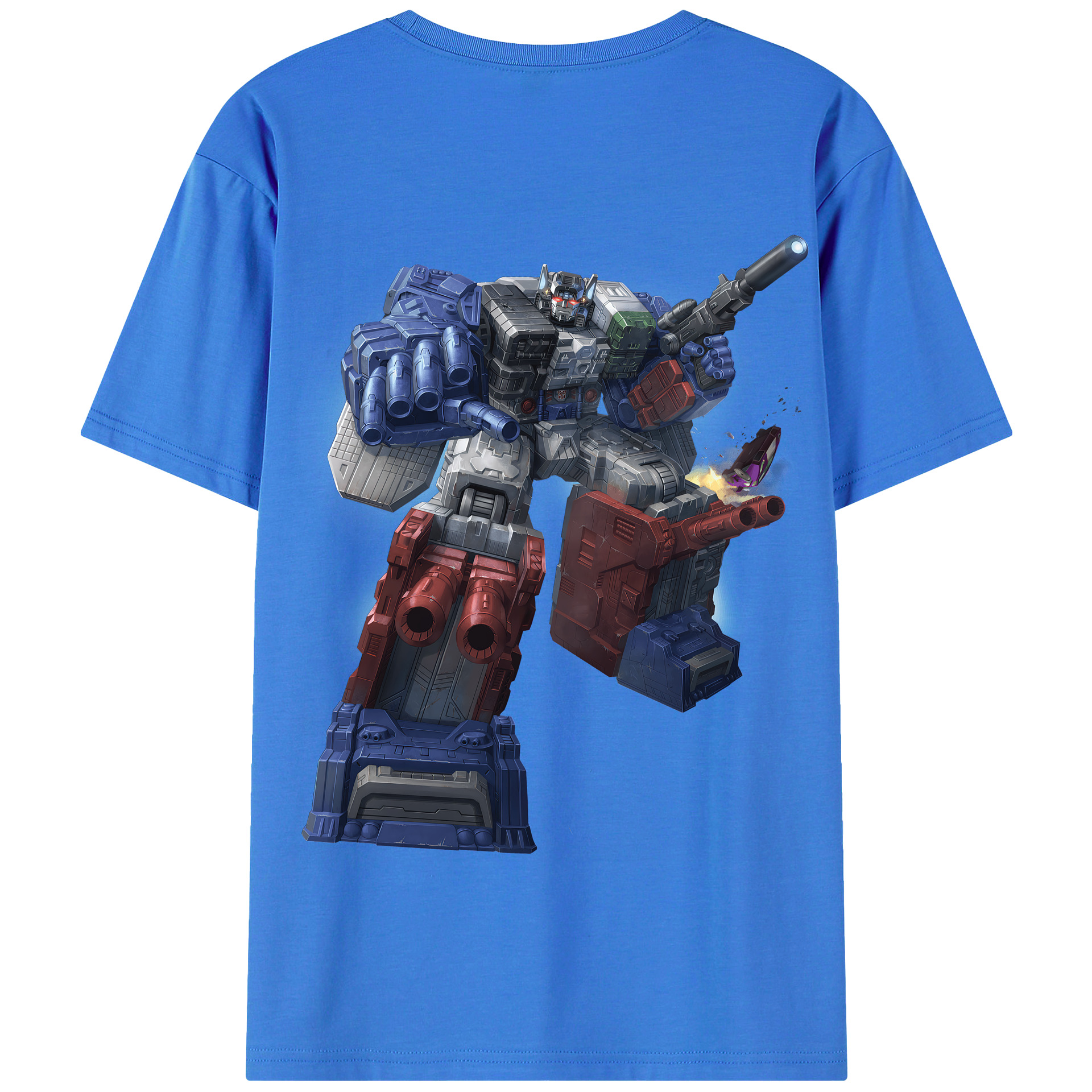（画像用） Transformers トランスフォーマー 綿100％半袖Tシャツ（背面プリント）