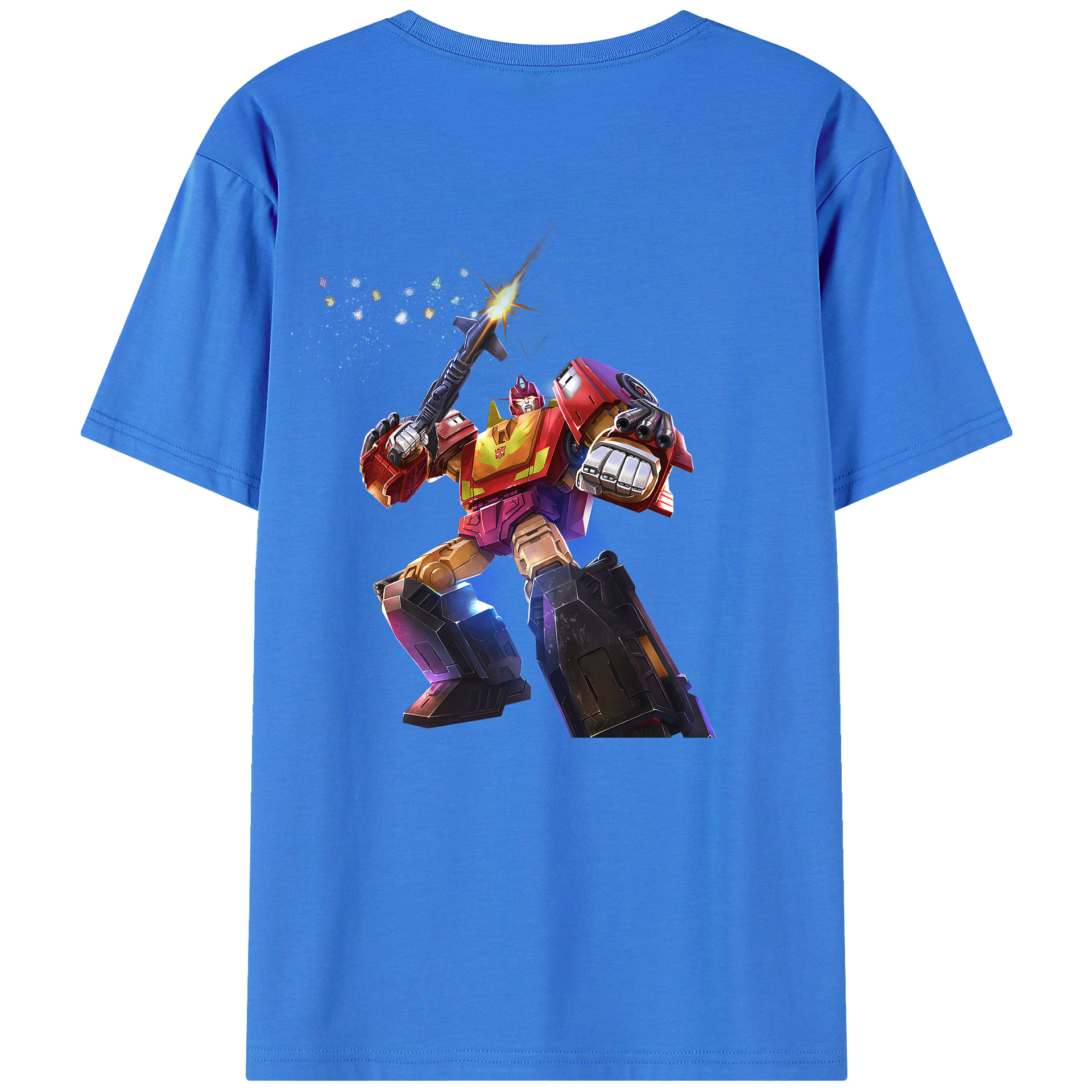 （画像用） Transformers トランスフォーマー 綿100％半袖Tシャツ（背面プリント）