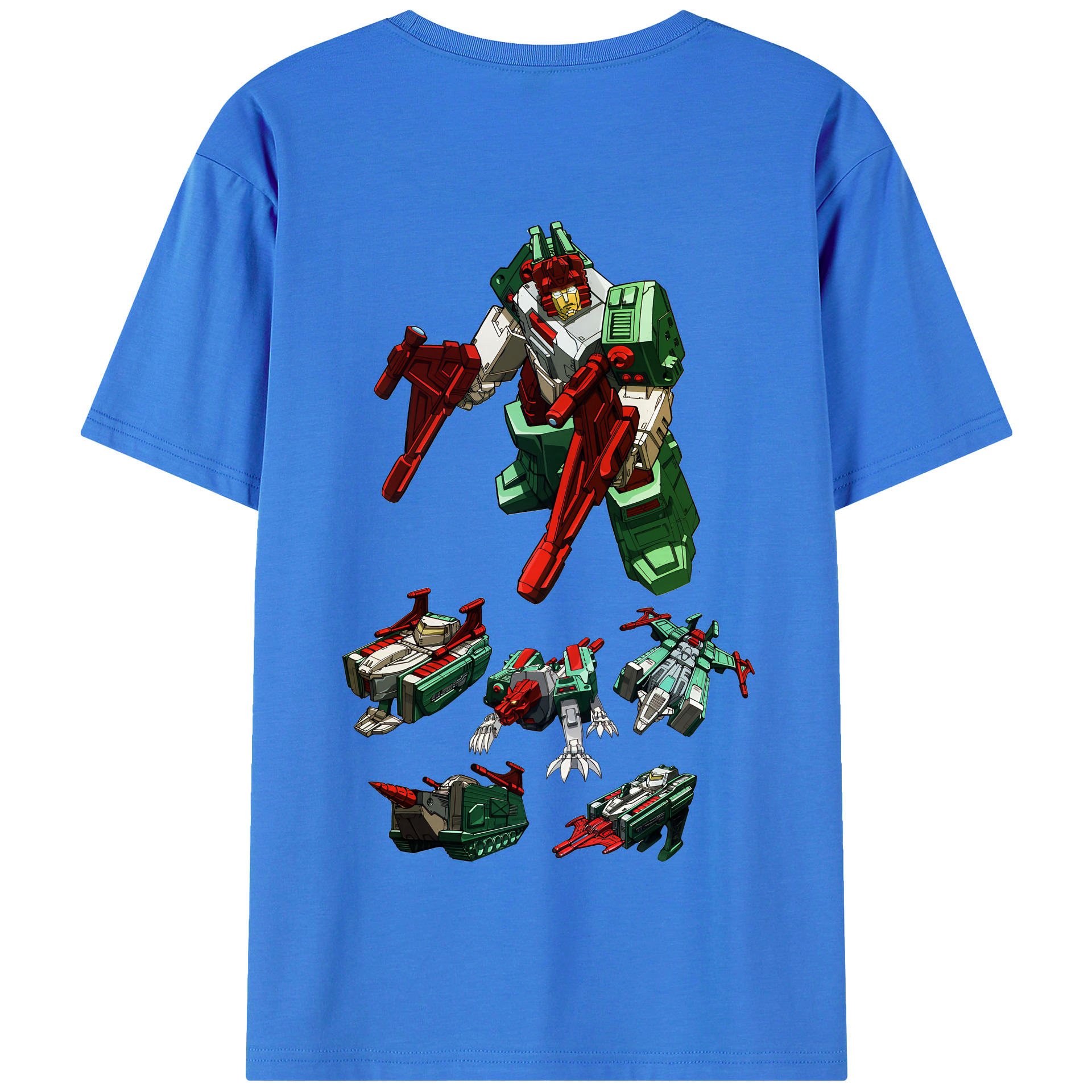 （画像用） Transformers トランスフォーマー 綿100％半袖Tシャツ（背面プリント）