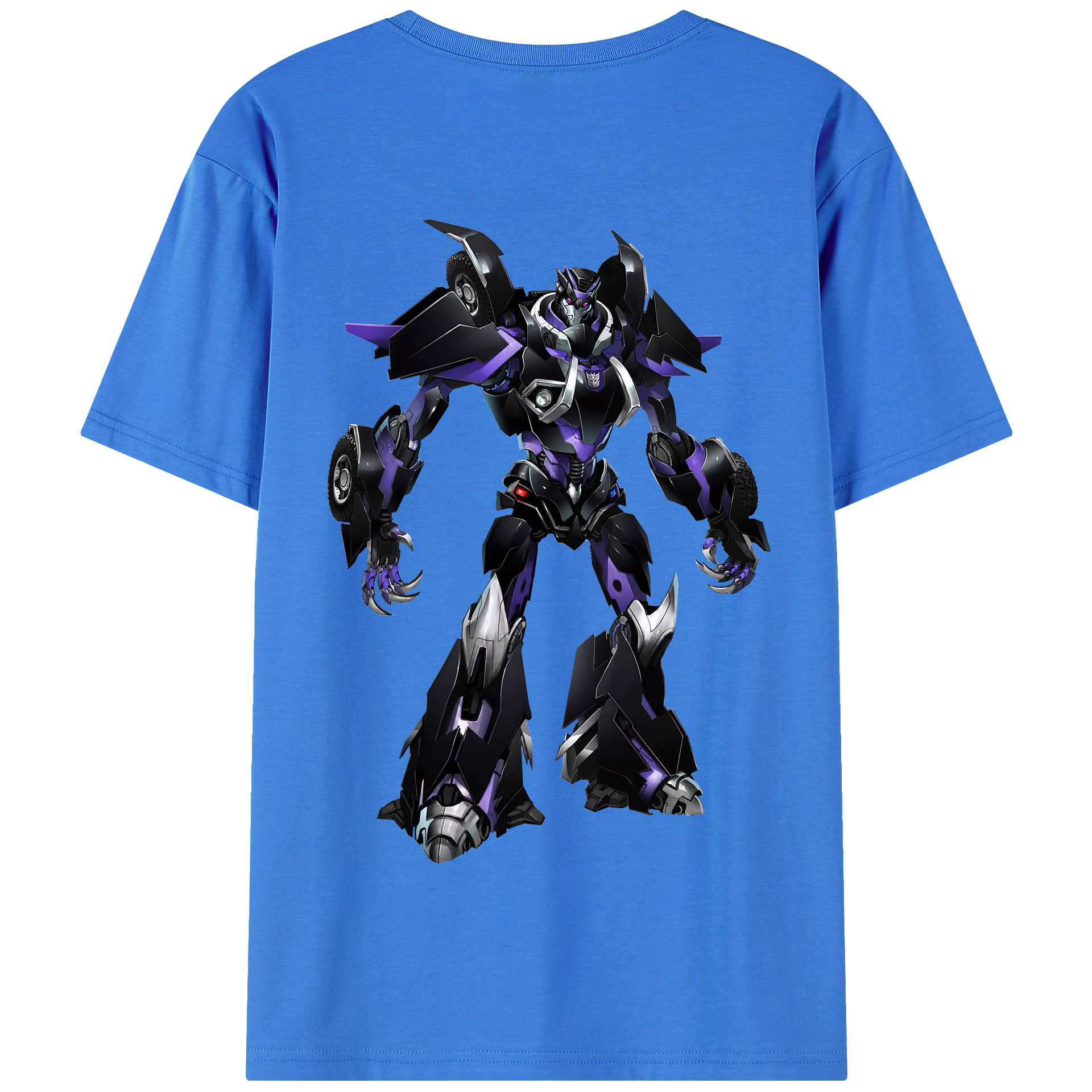 （画像用） Transformers トランスフォーマー 綿100％半袖Tシャツ（背面プリント）