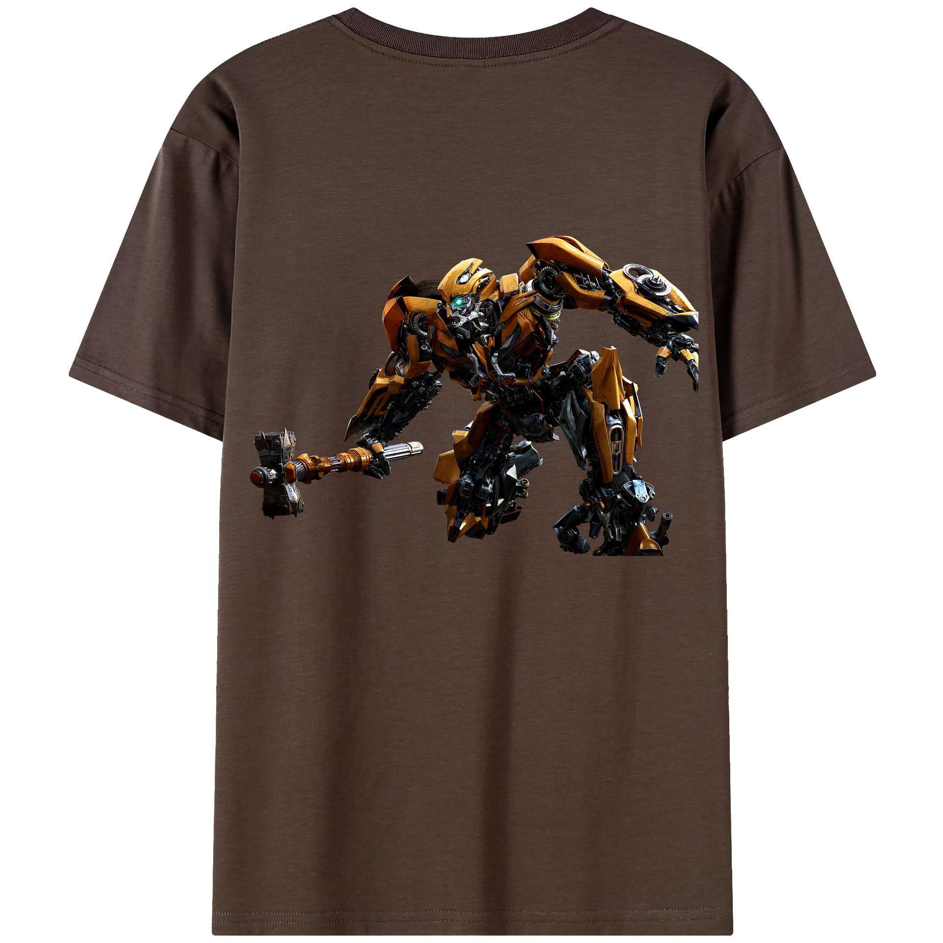 （画像用） Transformers トランスフォーマー 綿100％半袖Tシャツ（背面プリント）