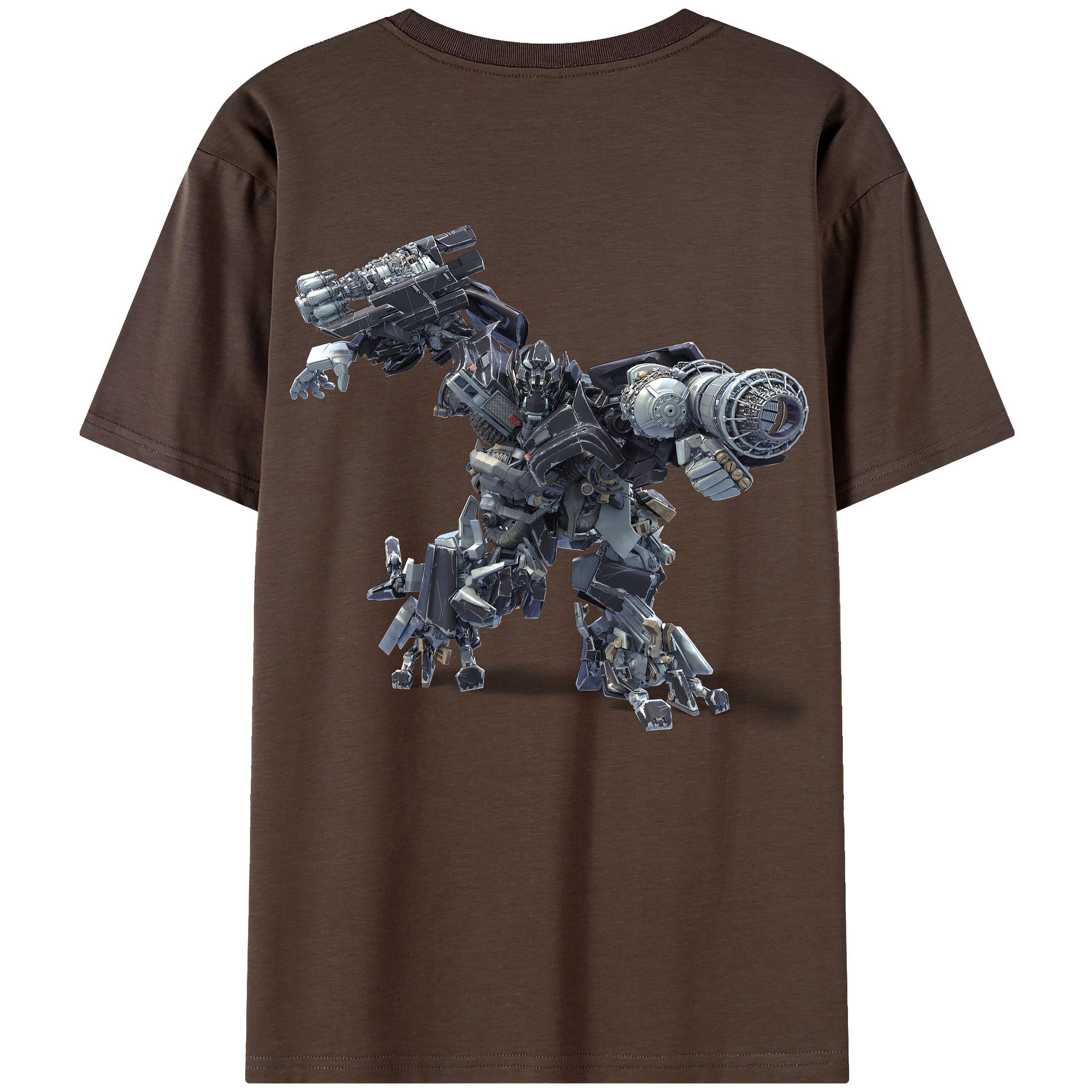 （画像用） Transformers トランスフォーマー 綿100％半袖Tシャツ（背面プリント）